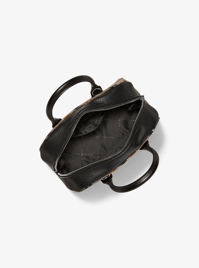 Ashton Small Plaid Print Wool Blend Messenger Bag