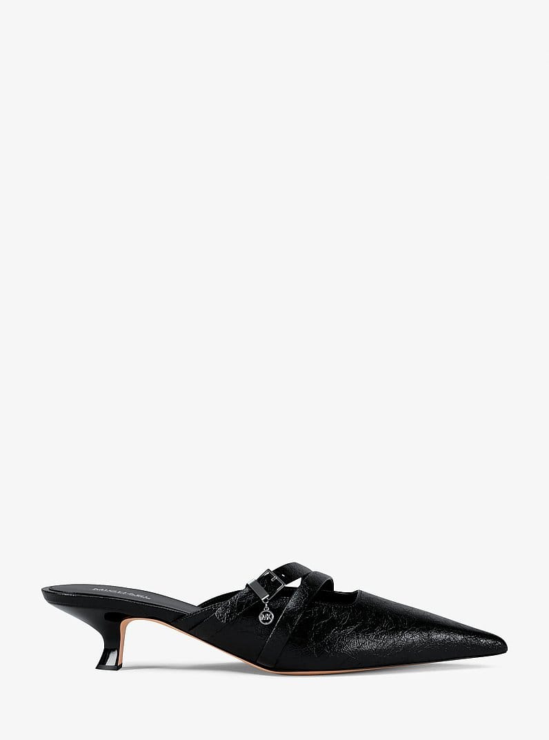 Yvette Crackled Kitten Mule