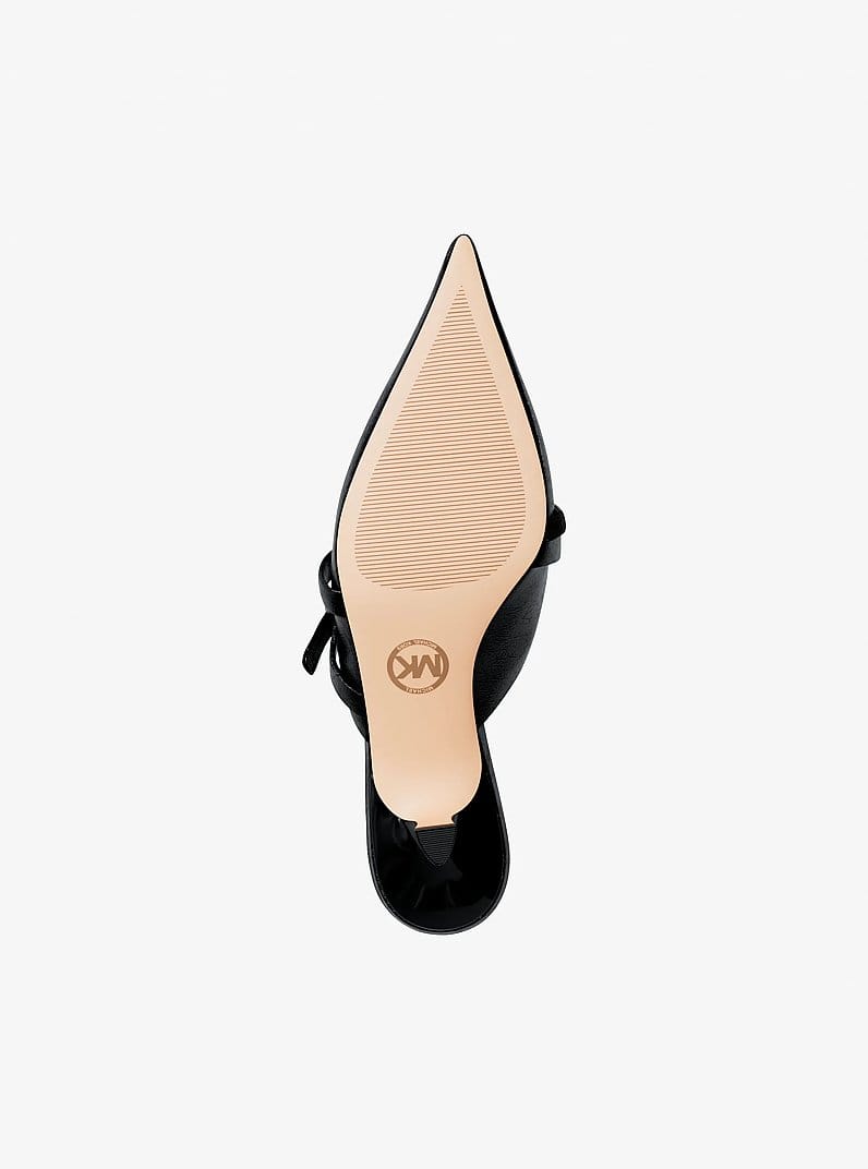 Yvette Crackled Kitten Mule