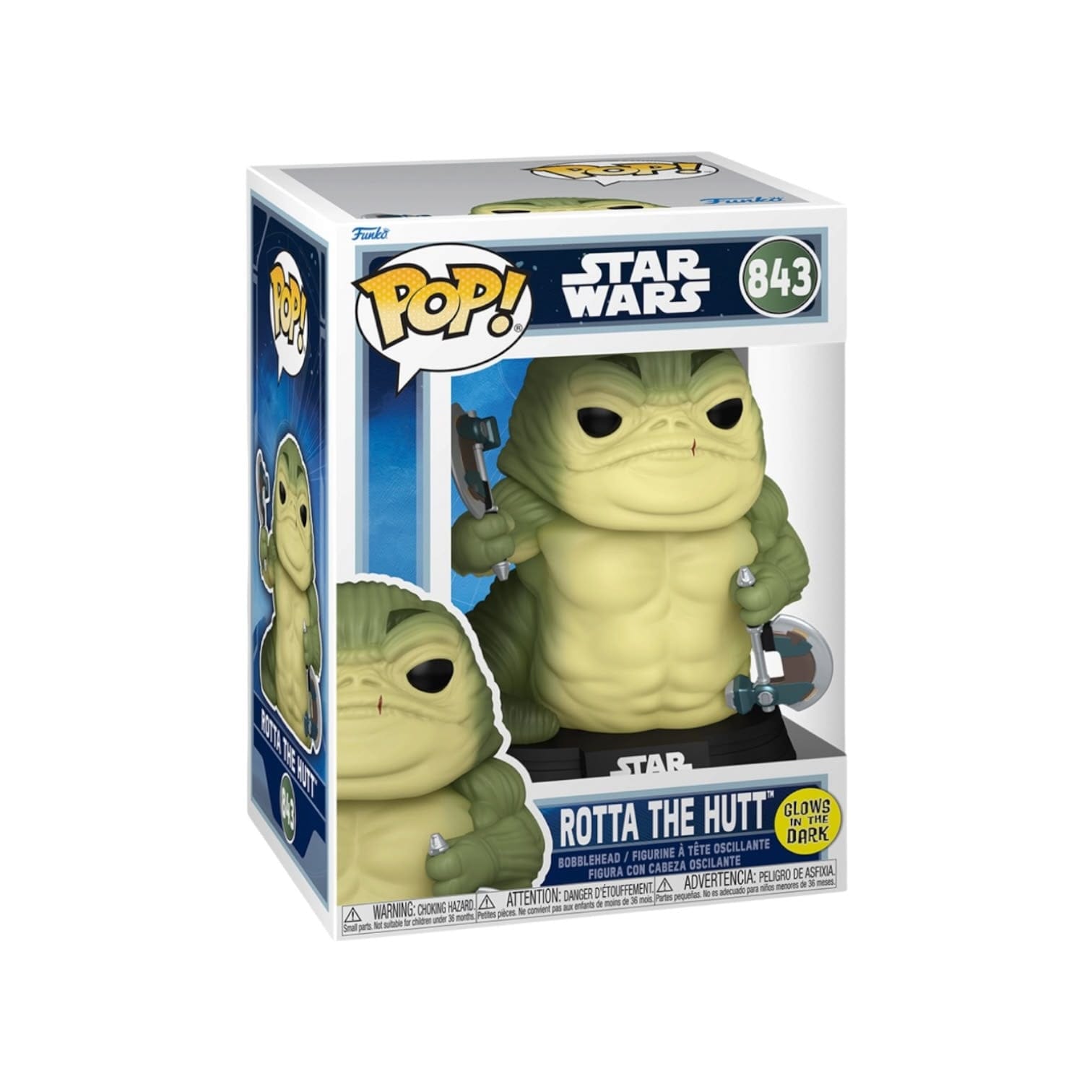 Funko Pop! Rotta The Hutt (Glows in the Darks) #843 Funko Pop - Star Wars
