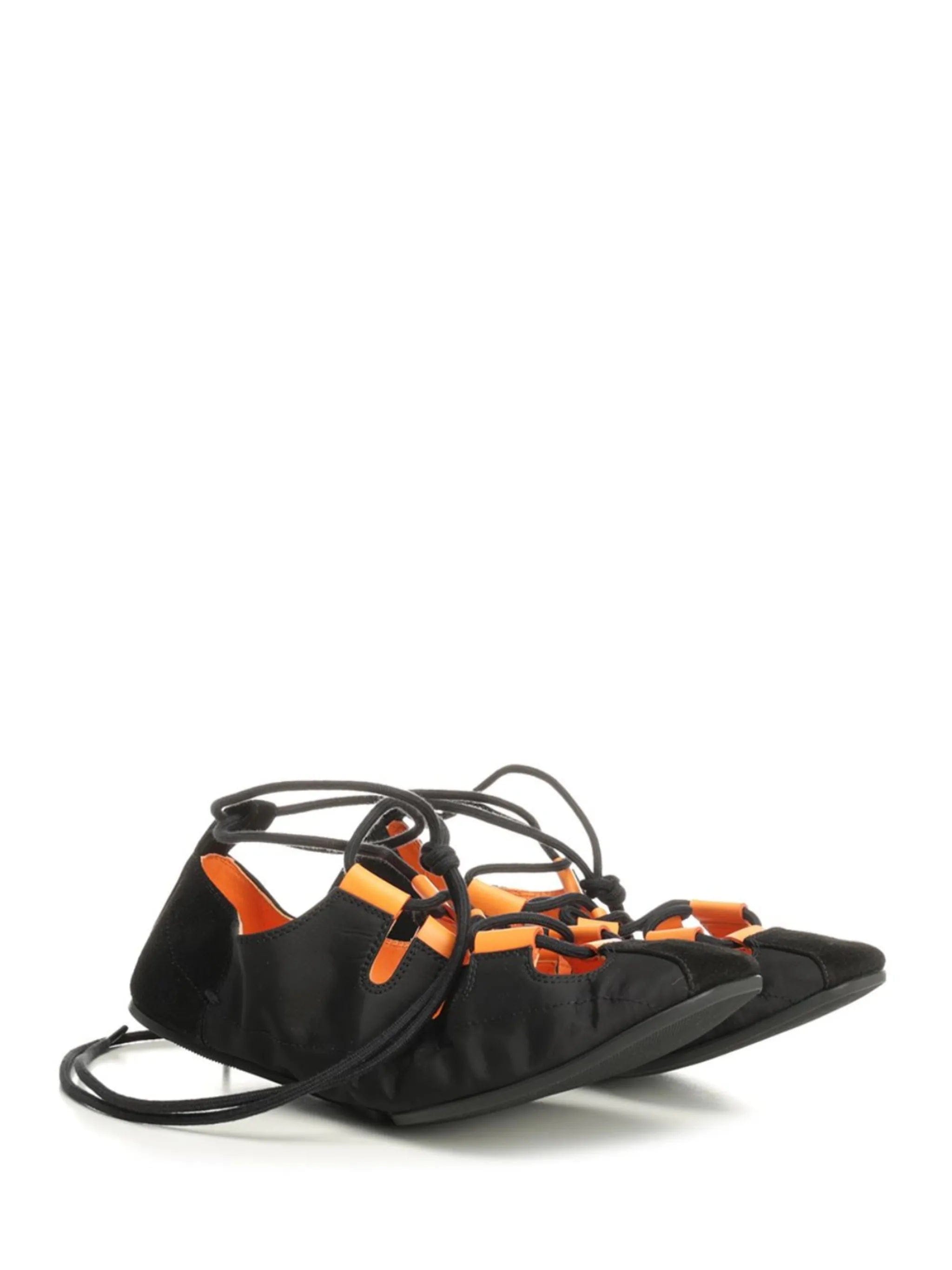 Alaïa lace - up ballet flats