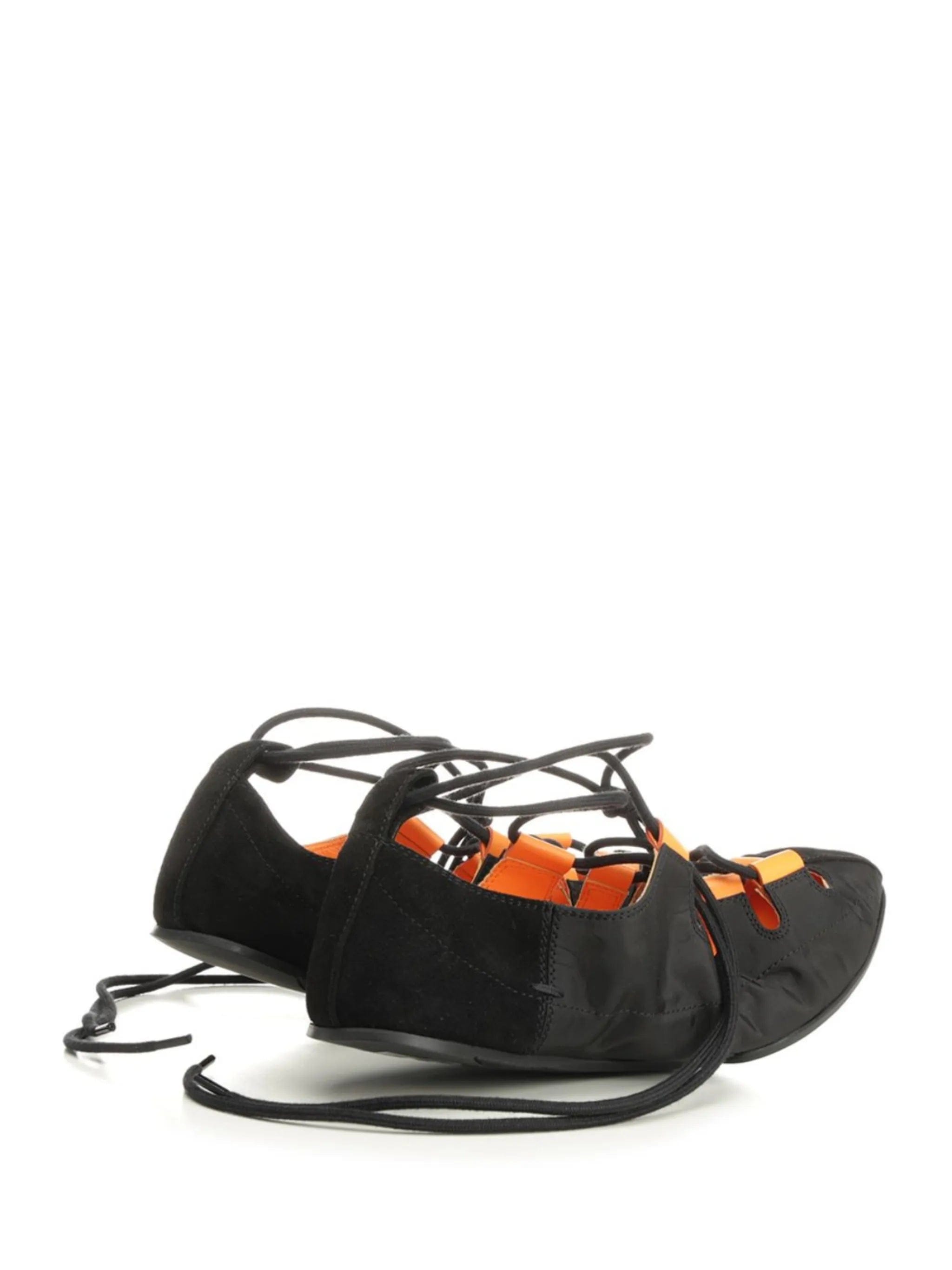 Alaïa lace - up ballet flats