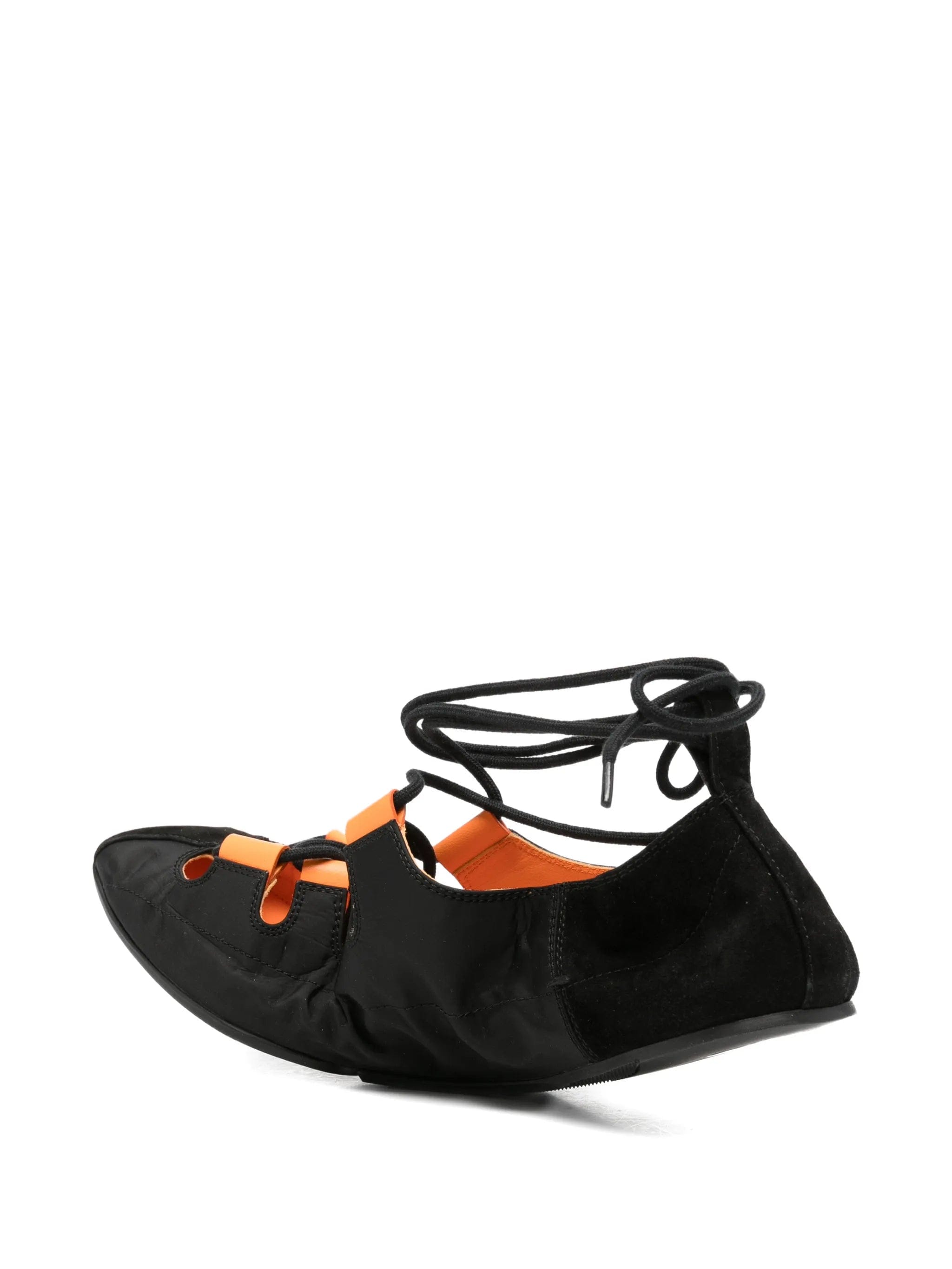 Alaïa lace - up ballet flats