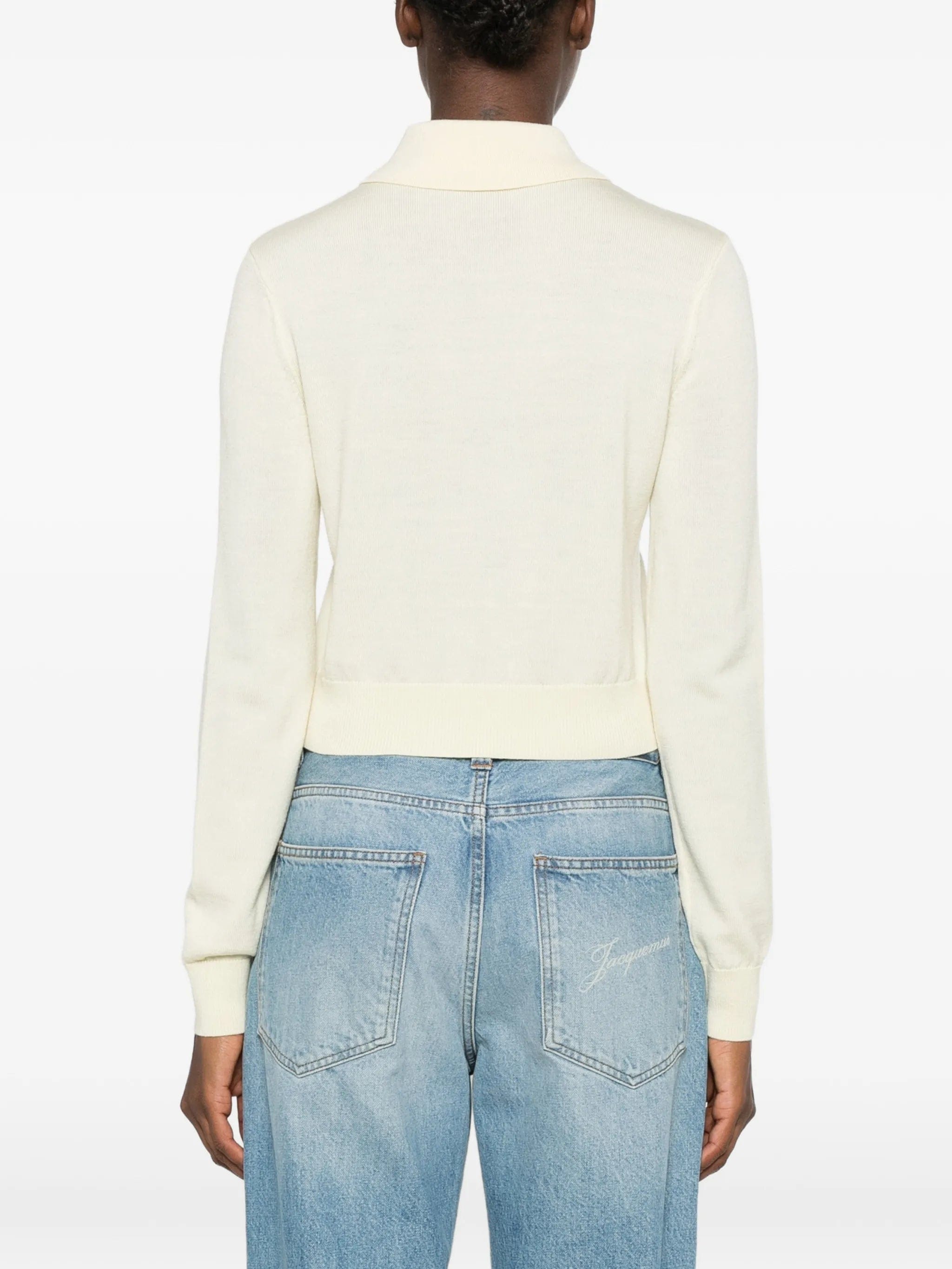 Self-Portrait floral - embroidered button - up cardigan