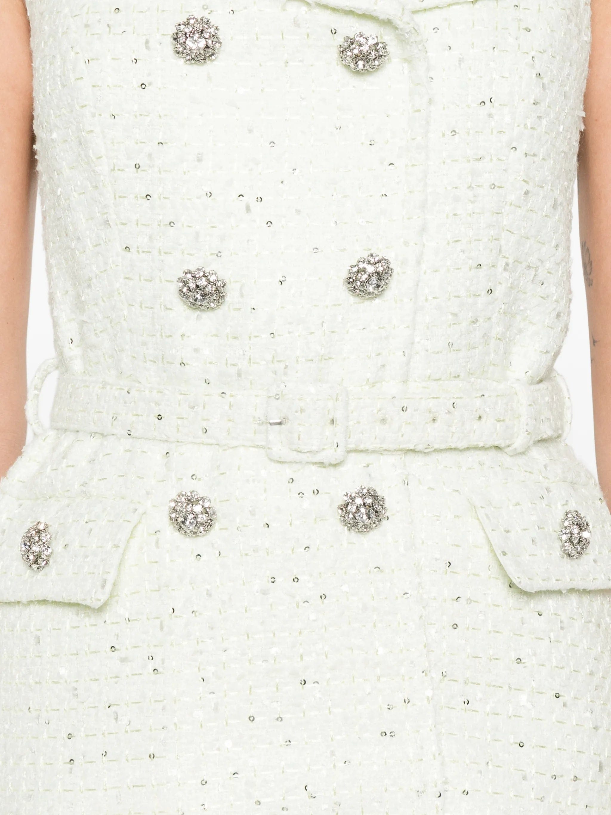 Self-Portrait embellished double - breasted dress