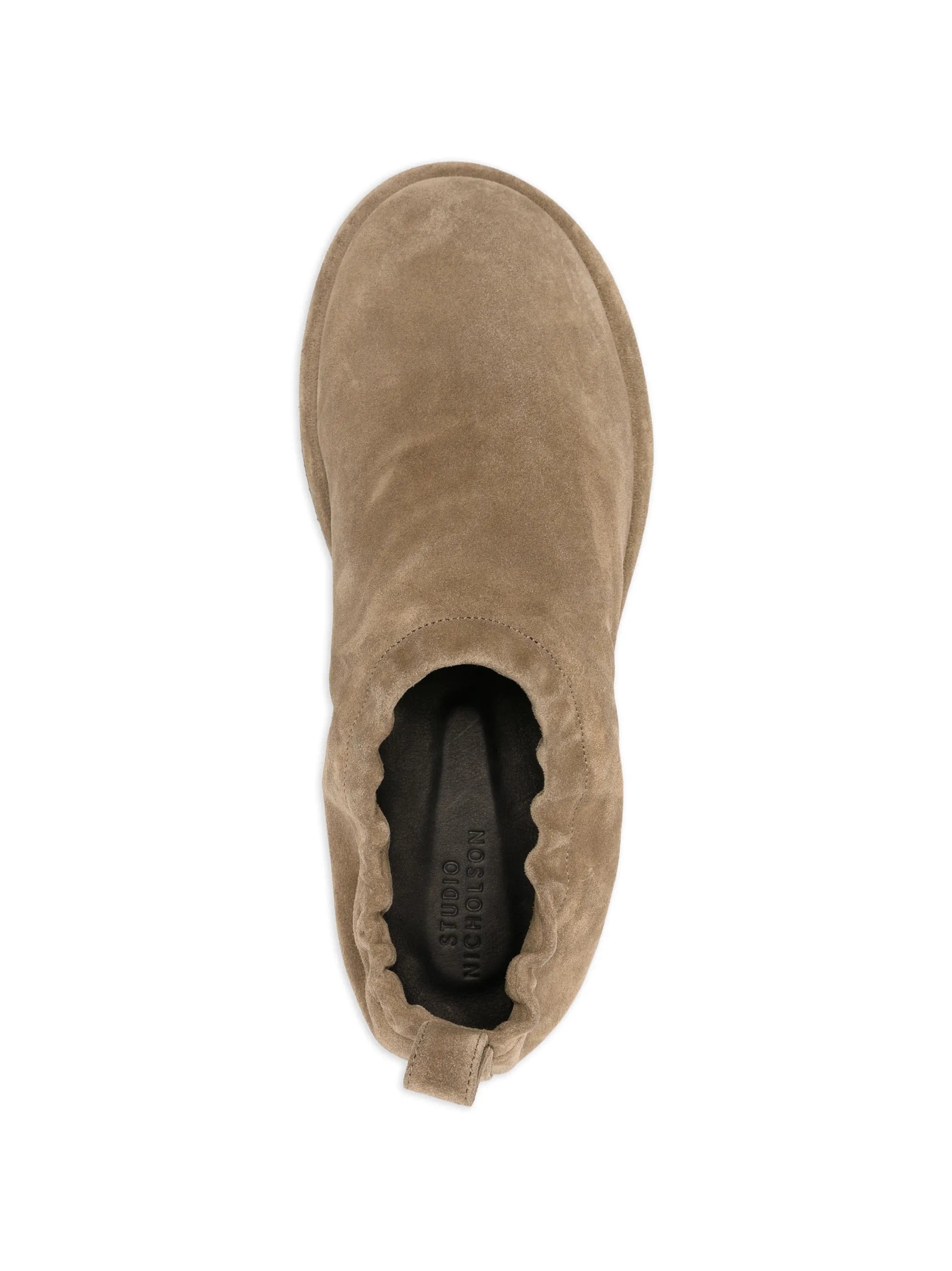 Studio Nicholson elastic - back suede slippers