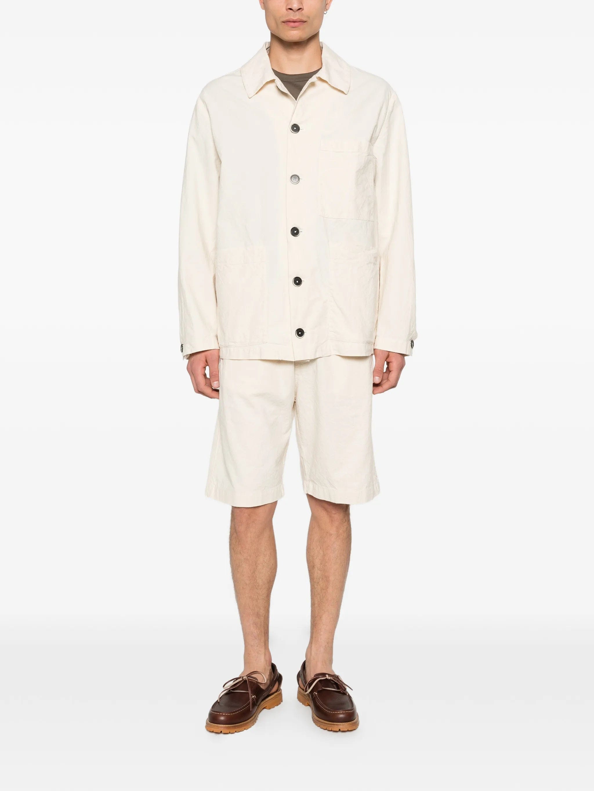 Barena button - up shirt jacket