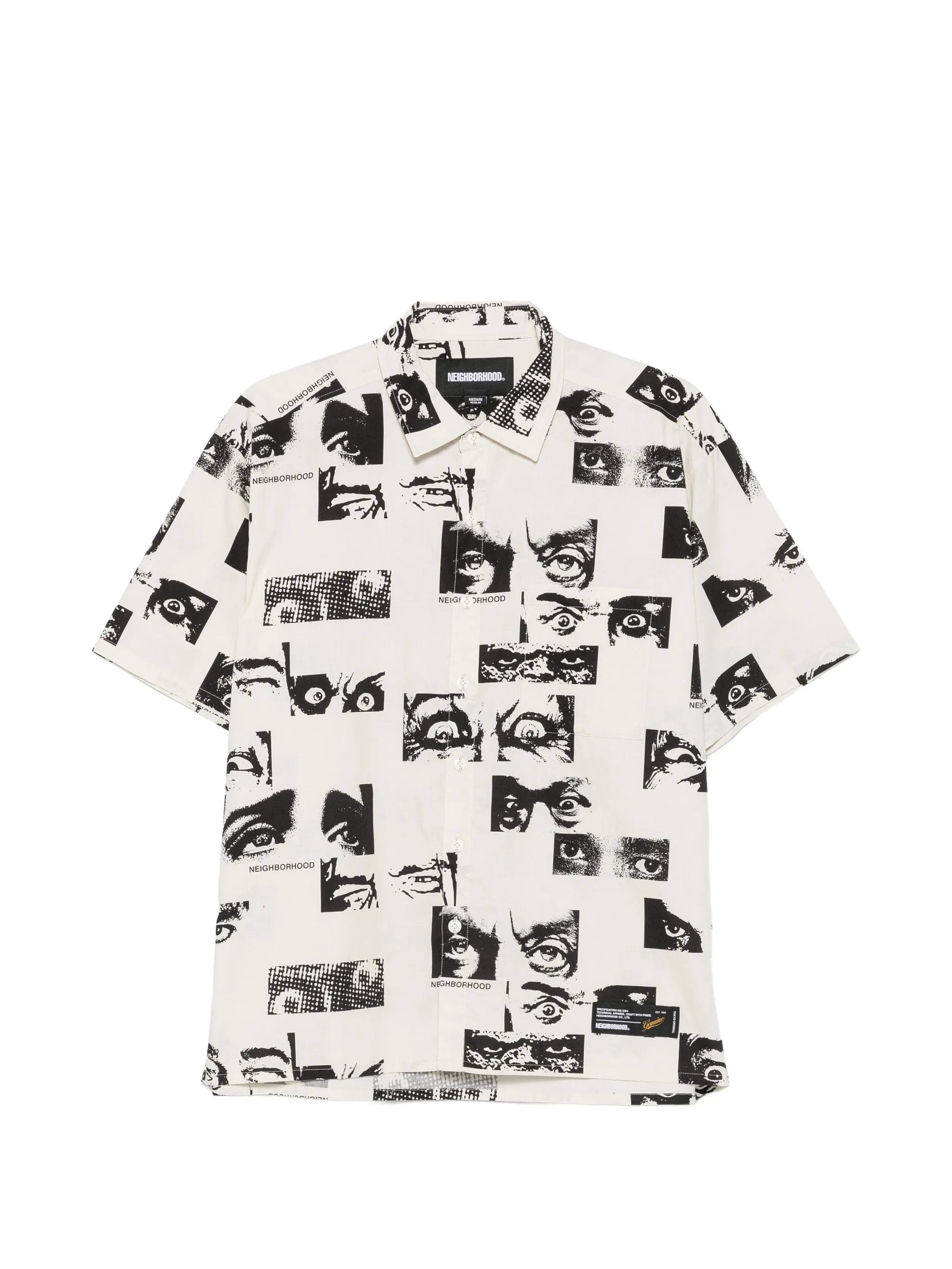 Neighborhood eye - print short - sleeve shirt