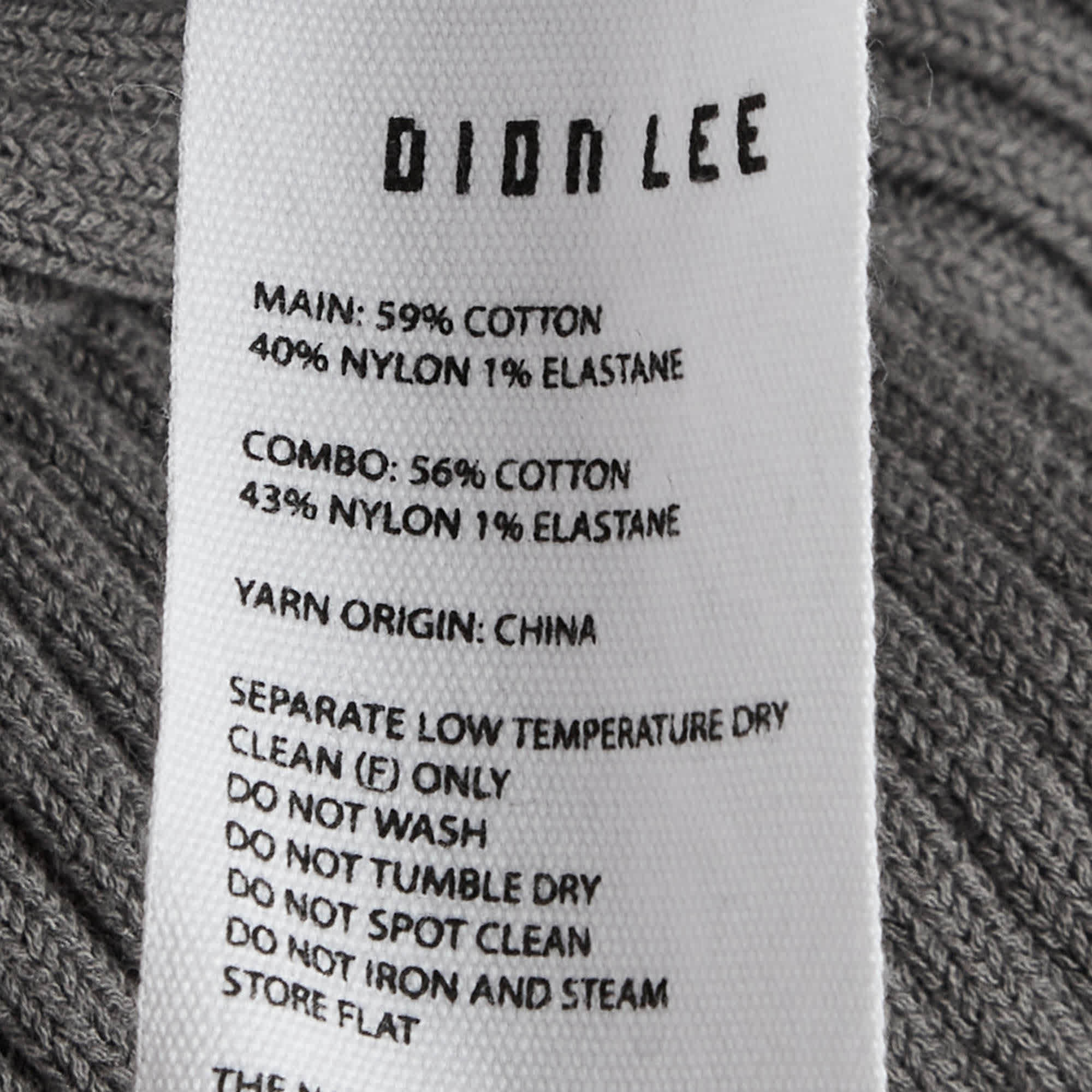 Dion Lee Grey Knit Muscular Twist Tank Top