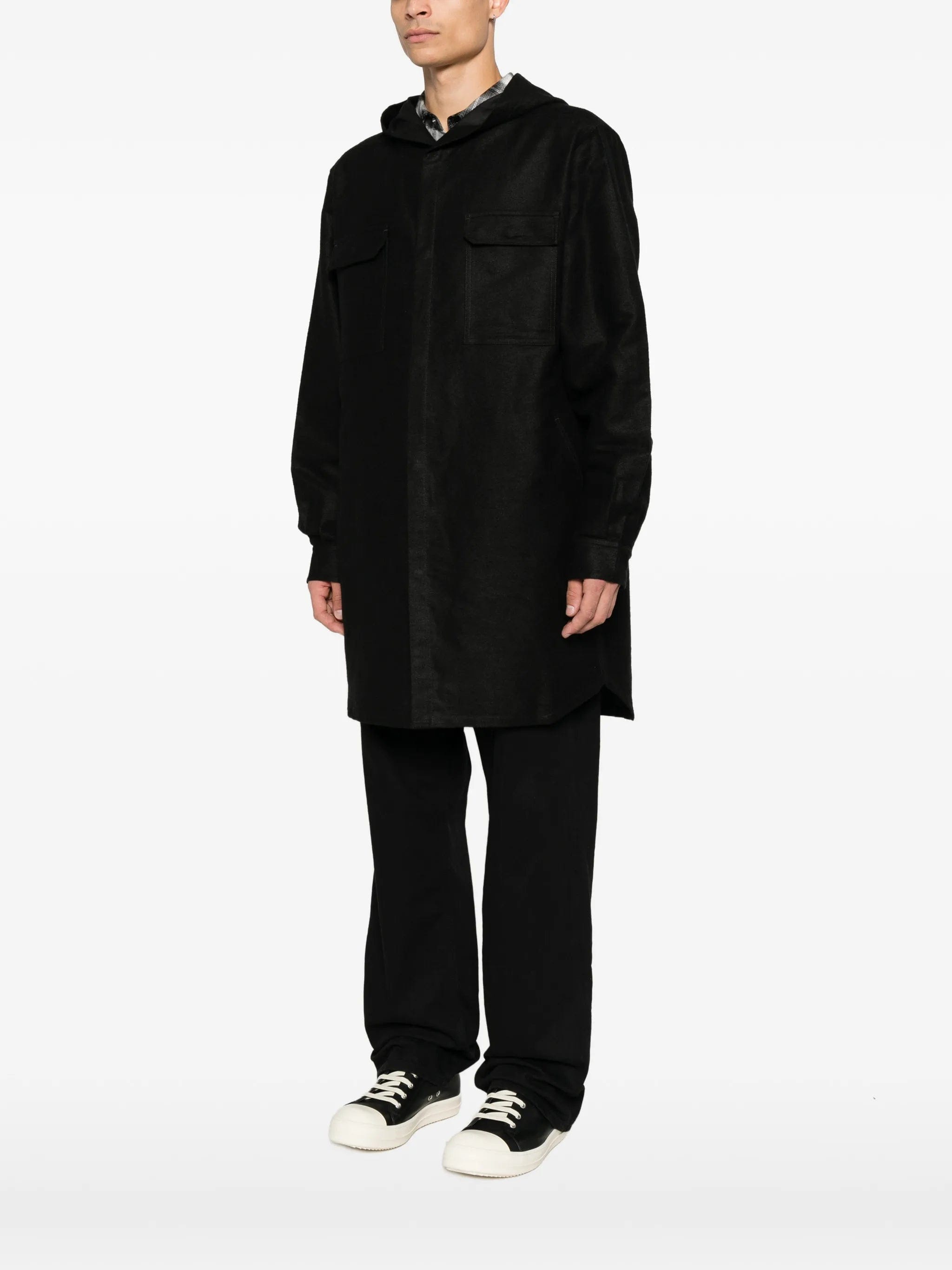 Rick Owens hooded coat