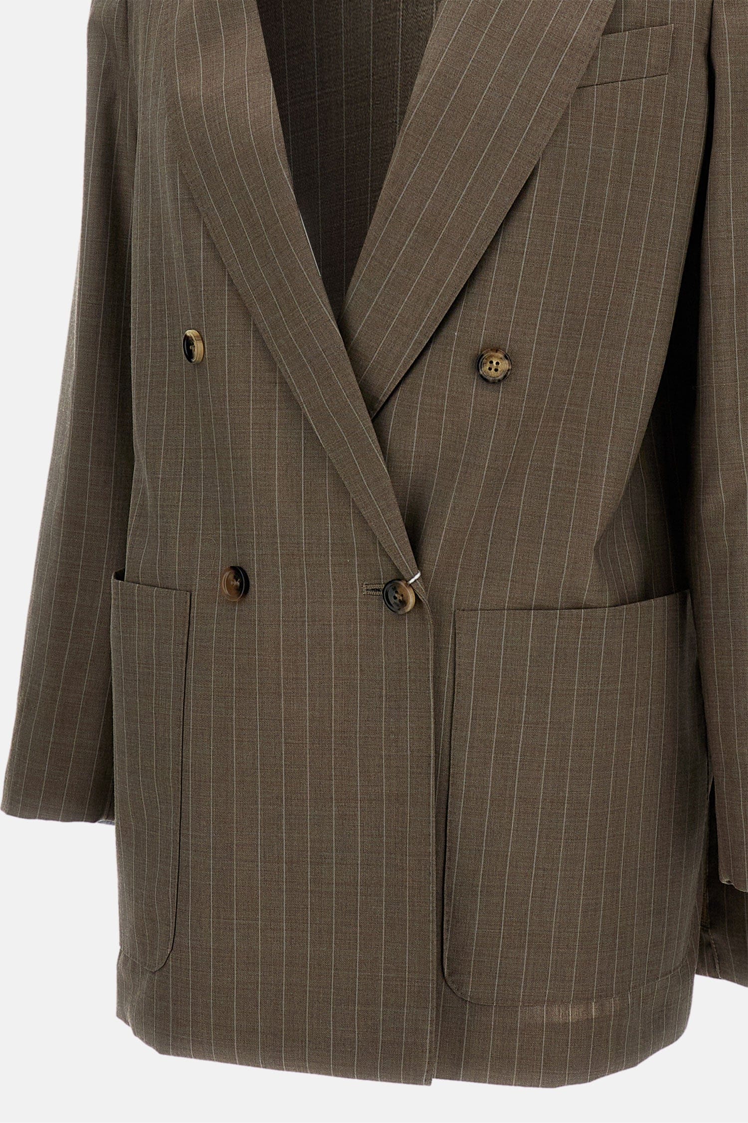Max Mara GIACCA GESSATA ACCIAIO