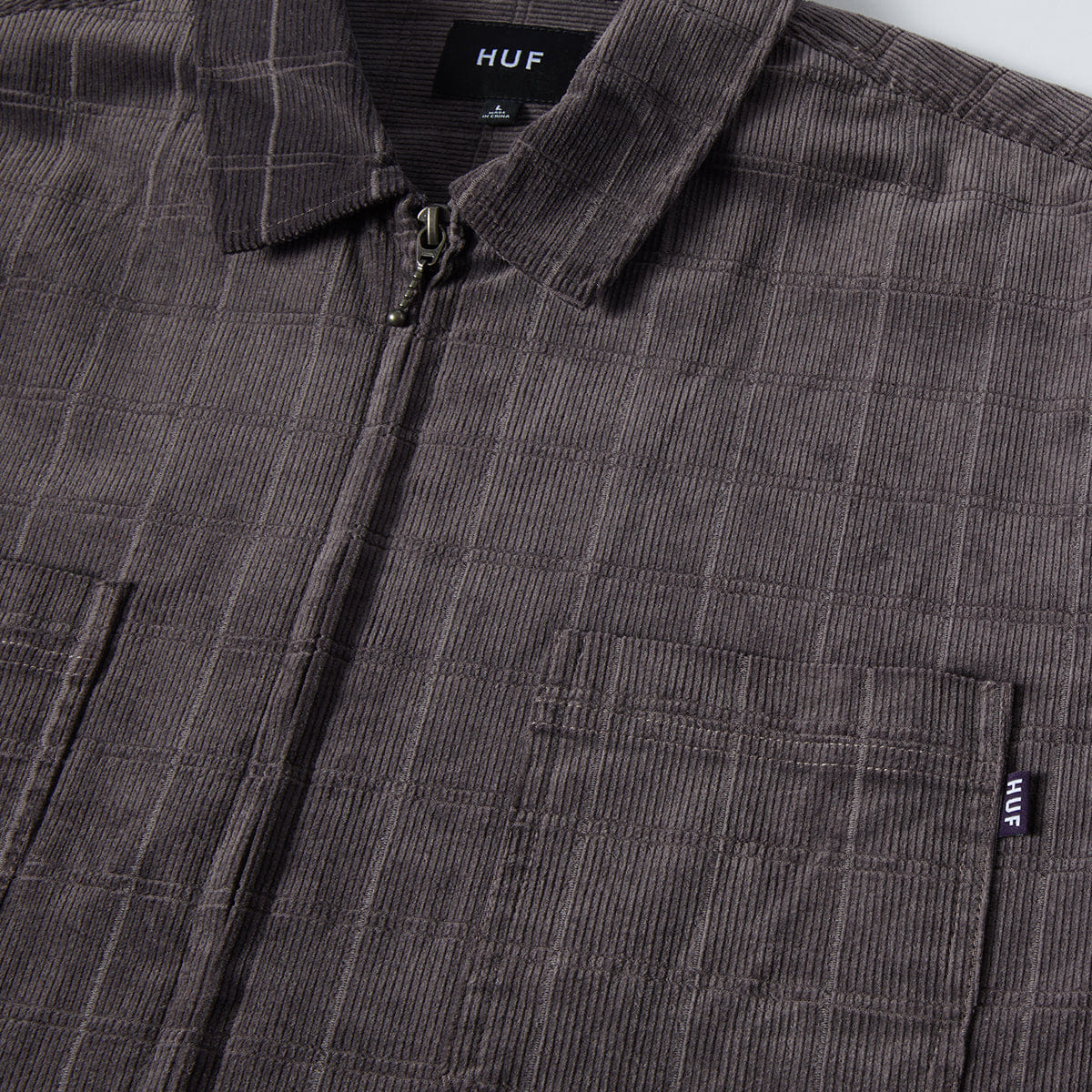 HUF Trenton Zip Shacket (Raisin)