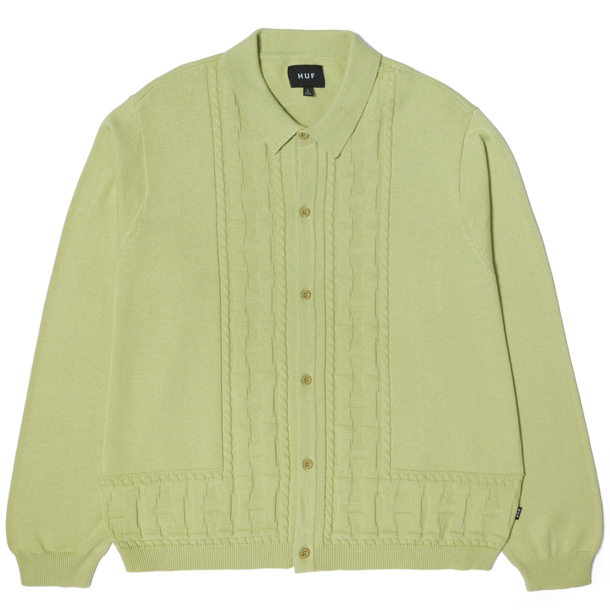 HUF Towner L/S Knit Top (Pistachio)