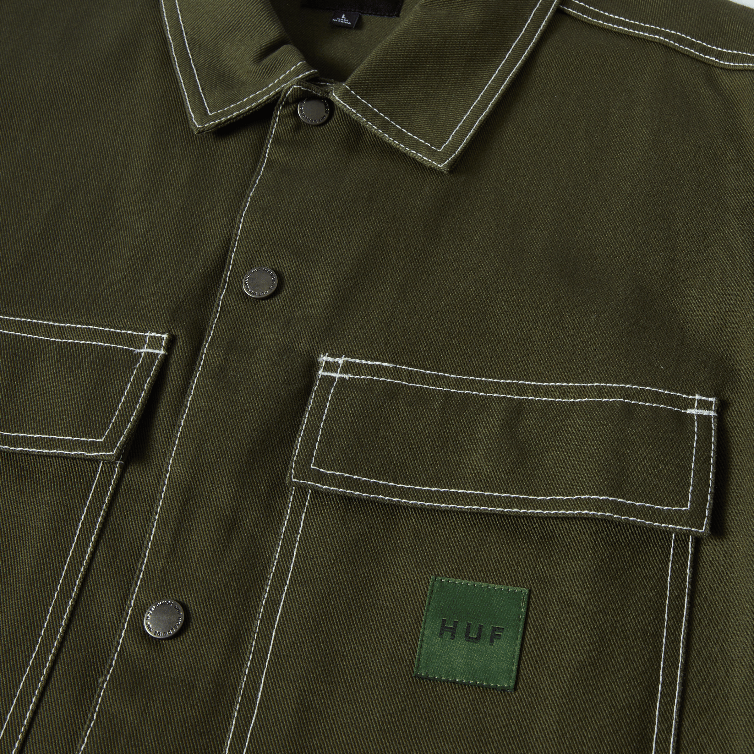 HUF Mason Shacket (Hunter Green)