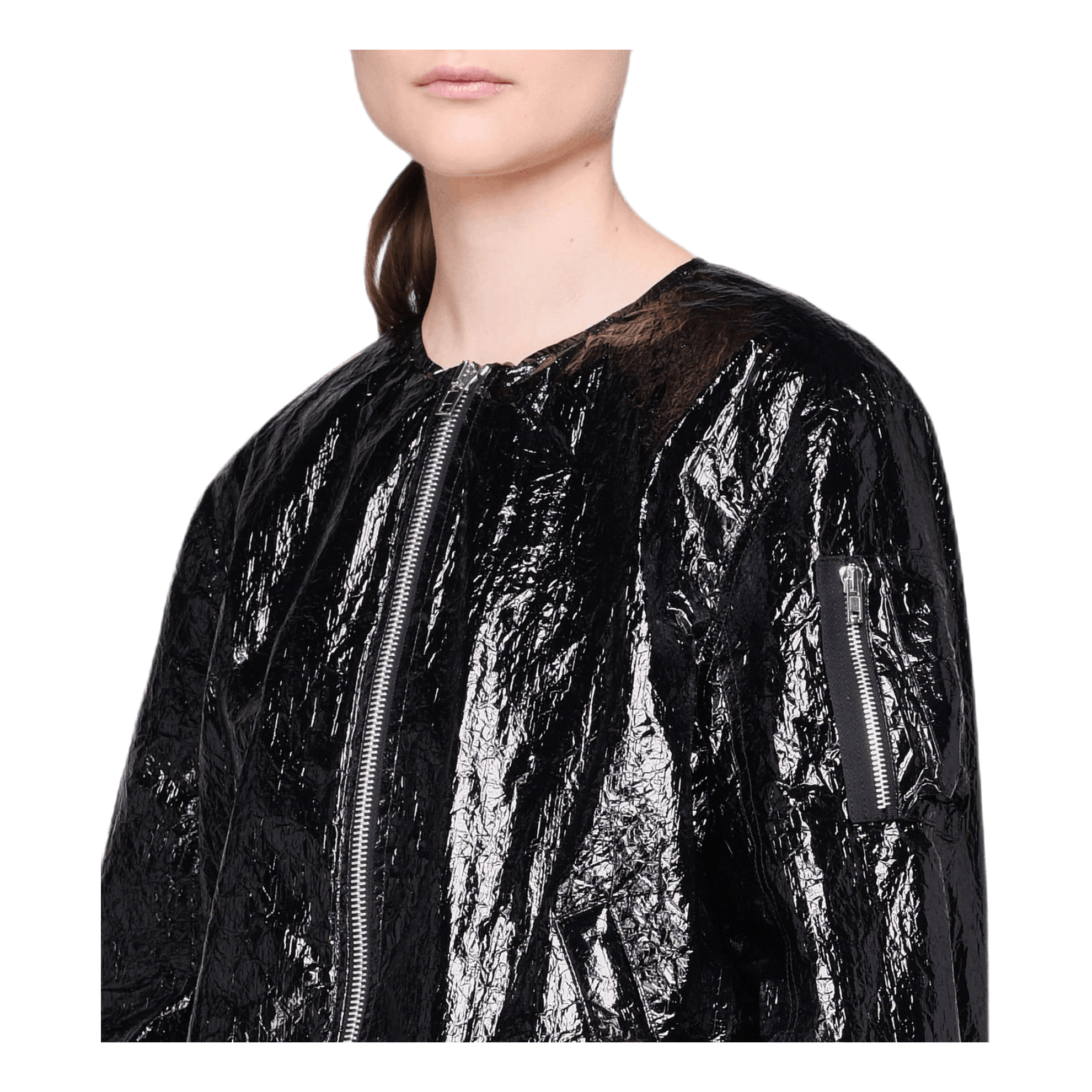 Helmut Lang Nylar Bomber Jacket Black