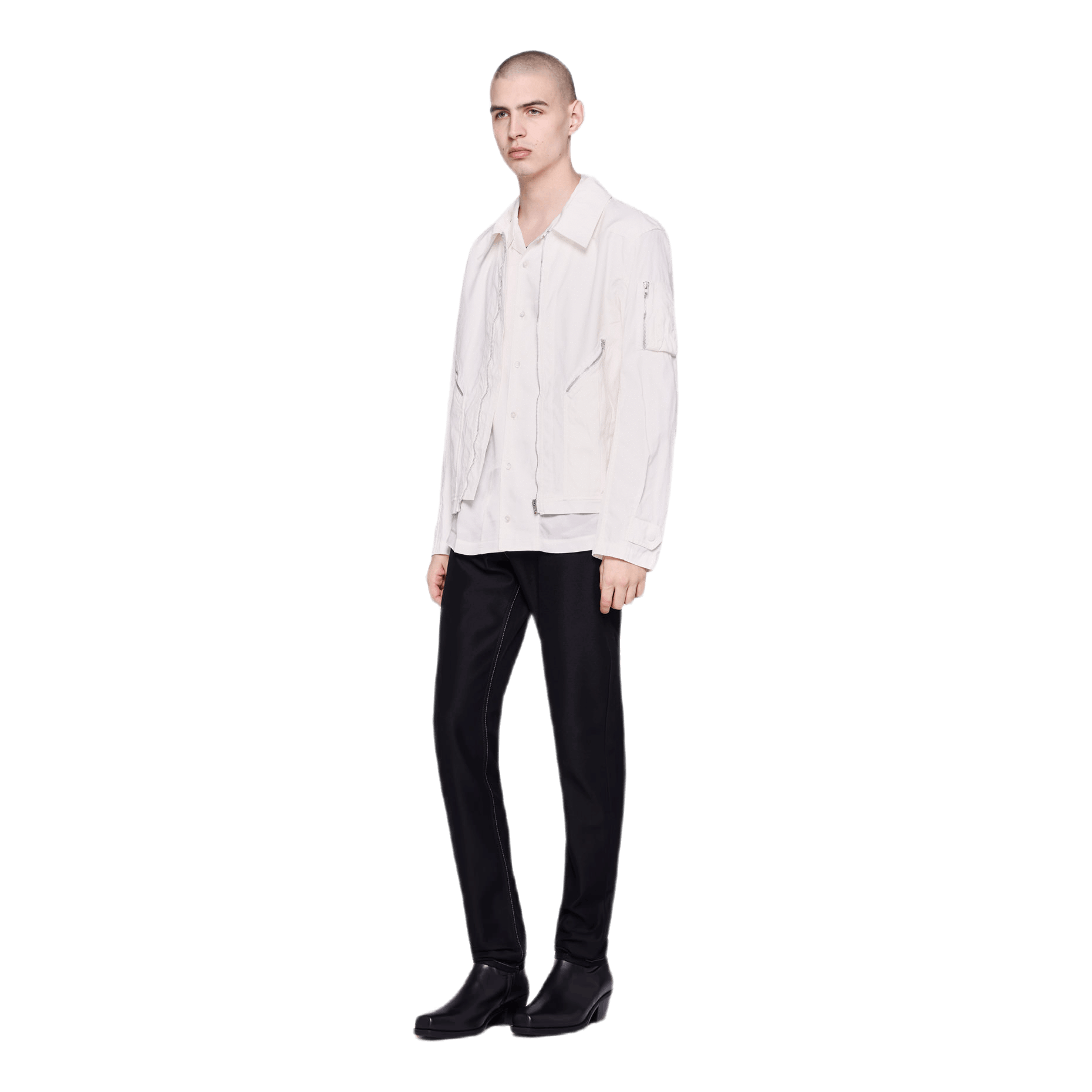 Helmut Lang Aviator Jacket White