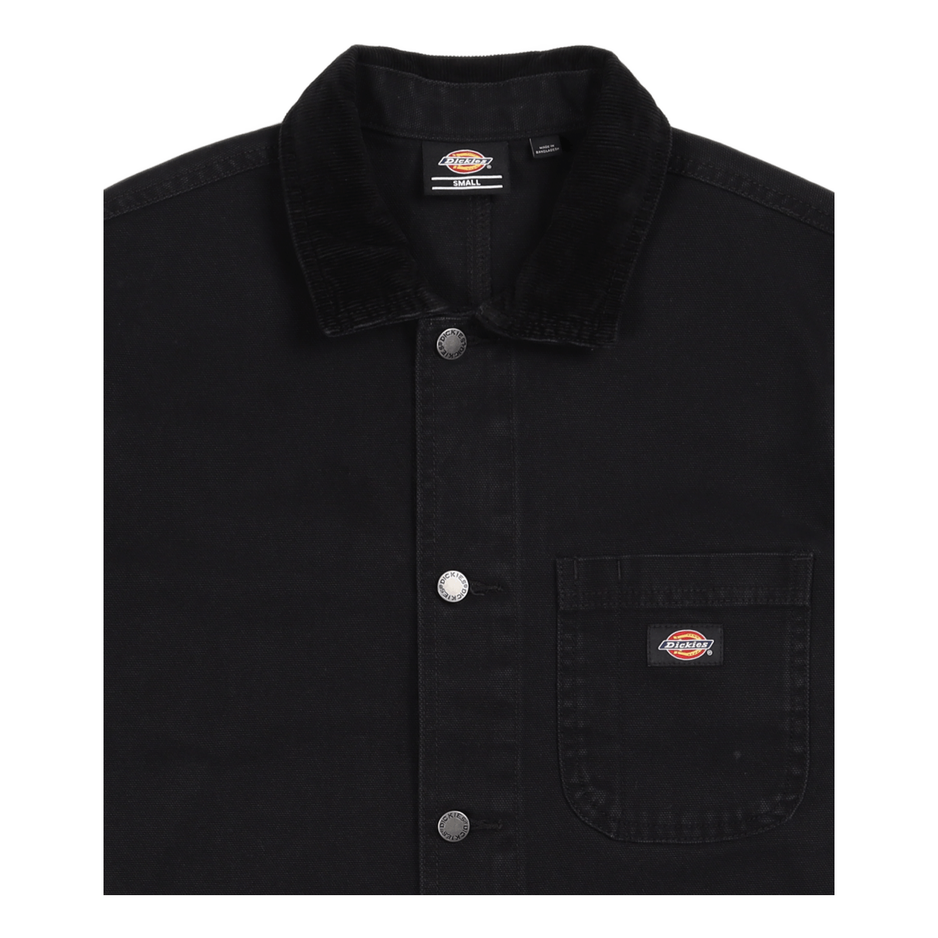 Dickies Duck Lined Chore Jacket Stone Washed Black