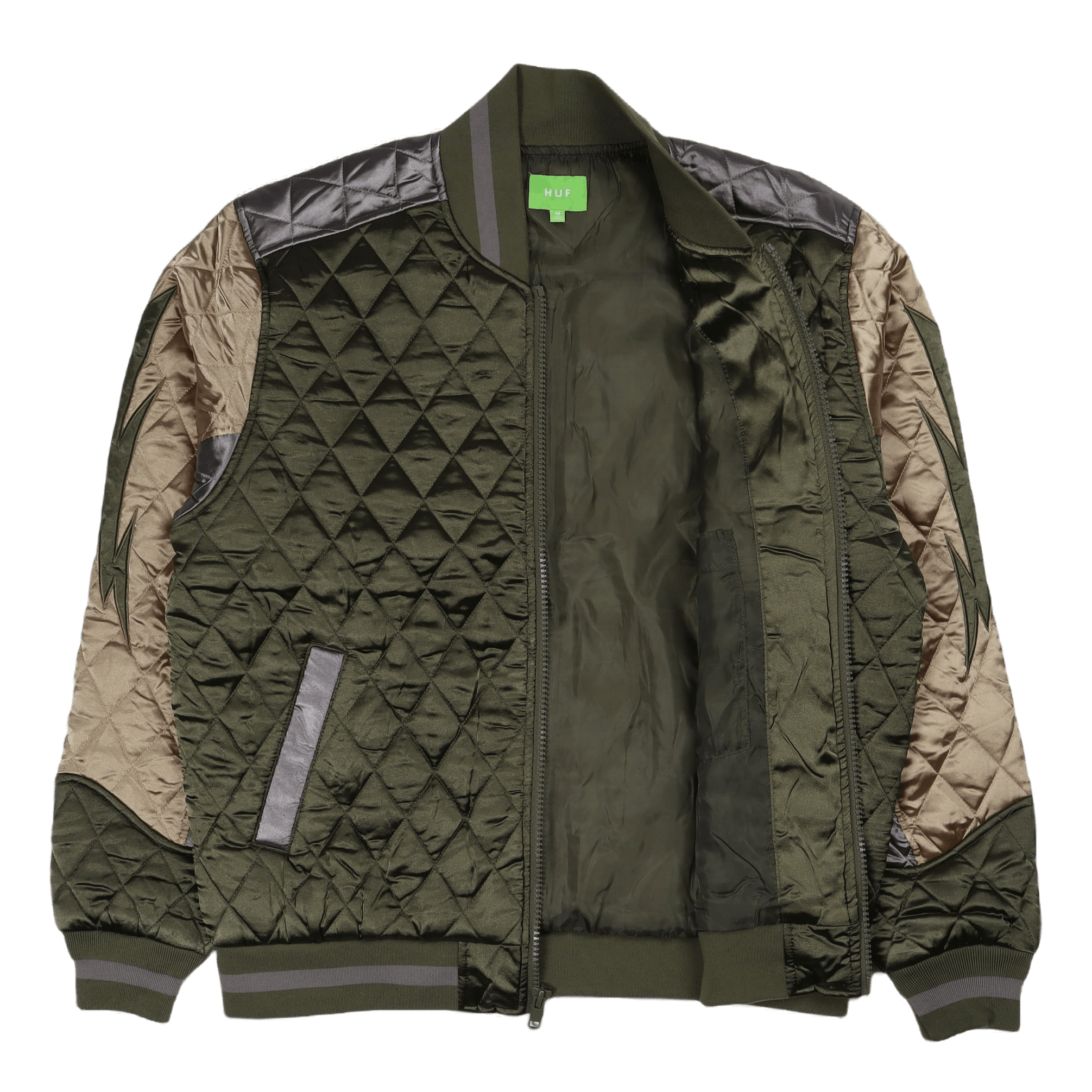 HUF Lightining Bomber Jacket Olive