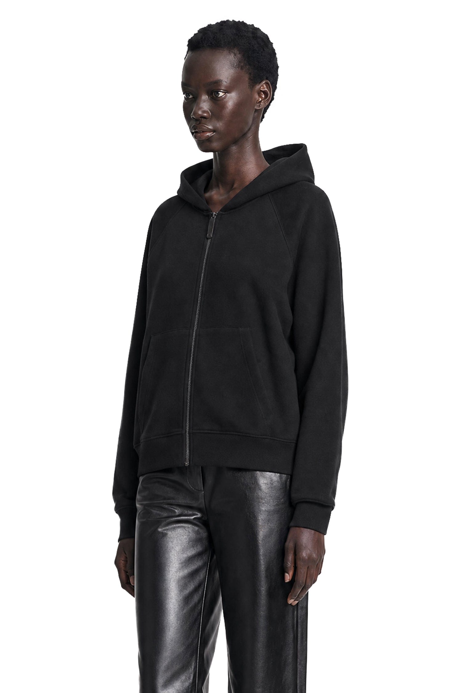 S MAX MARA Technical Cotton Zip - Up Hoodie