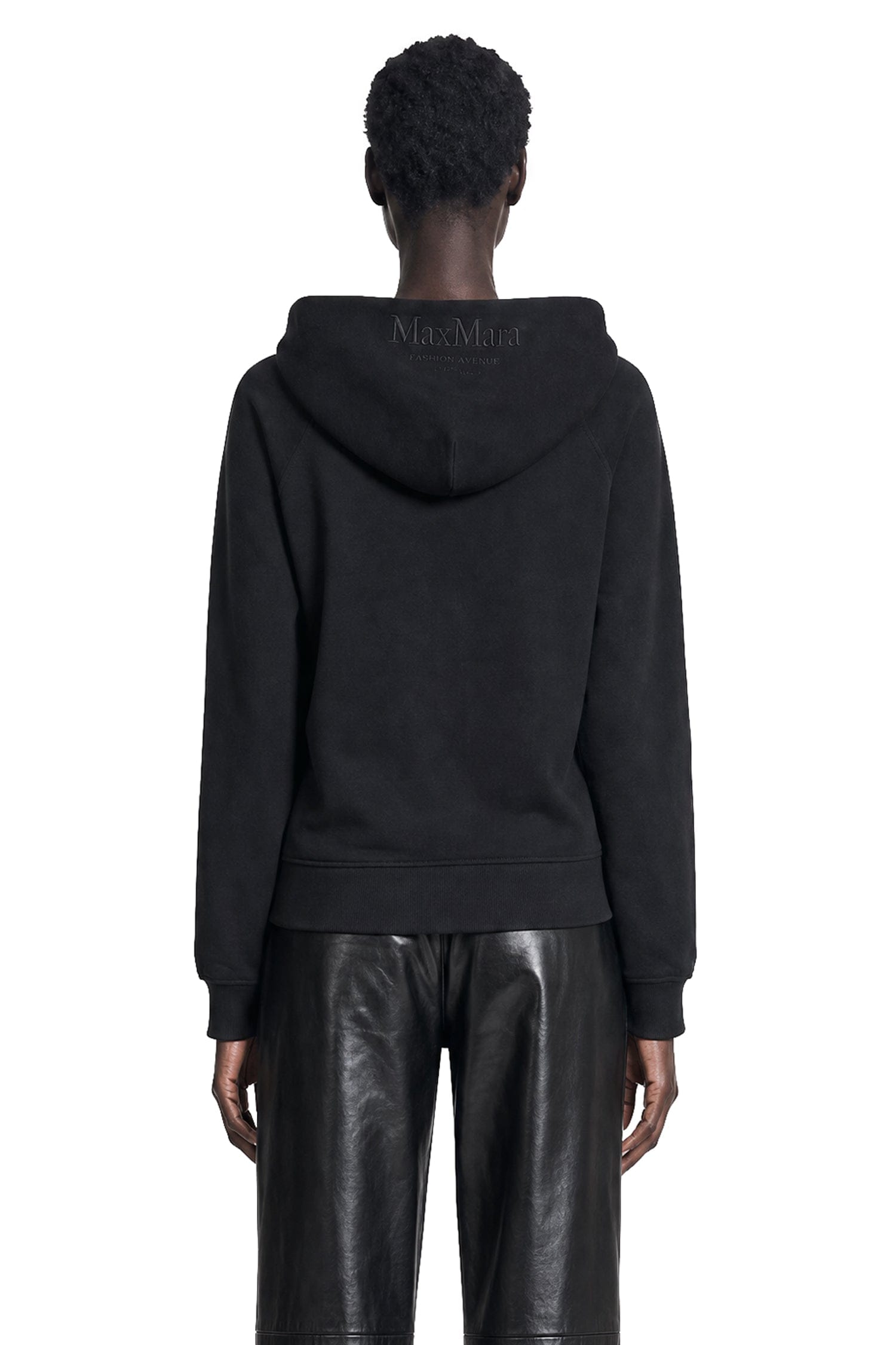 S MAX MARA Technical Cotton Zip - Up Hoodie