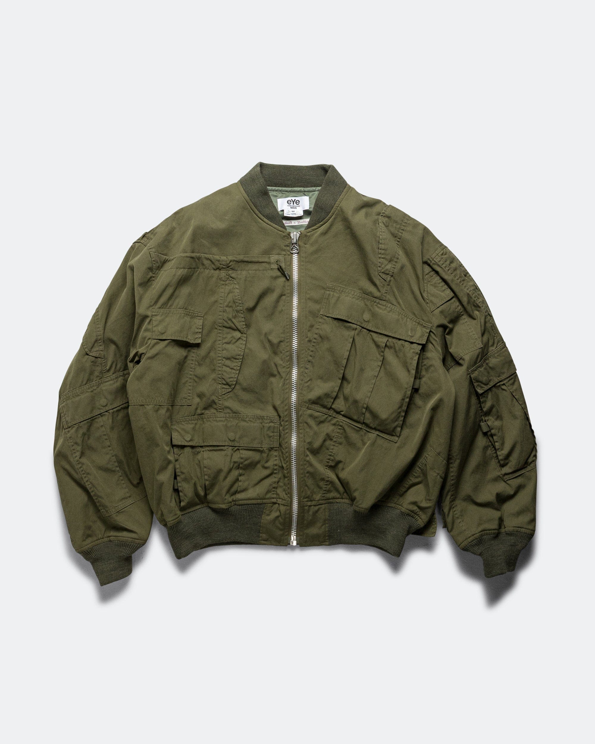 Junya Watanabe MAN Cotton Nylon Bomber x Needles - Khaki