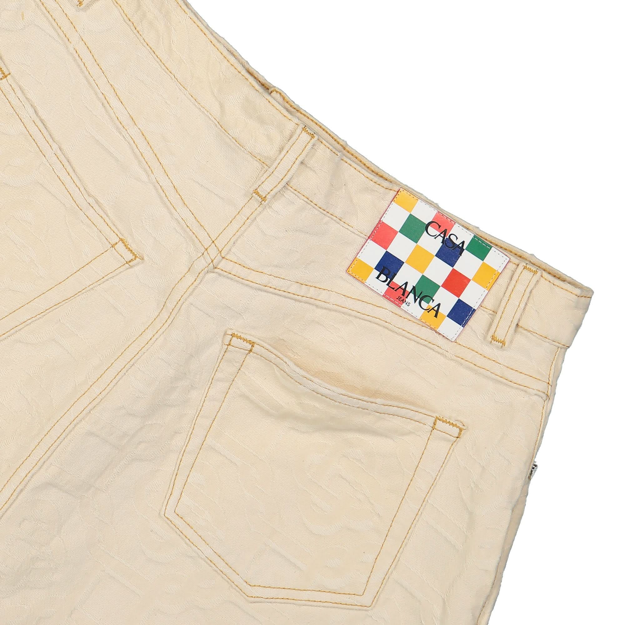 Casablanca Monogram Jacquard Denim Skirt