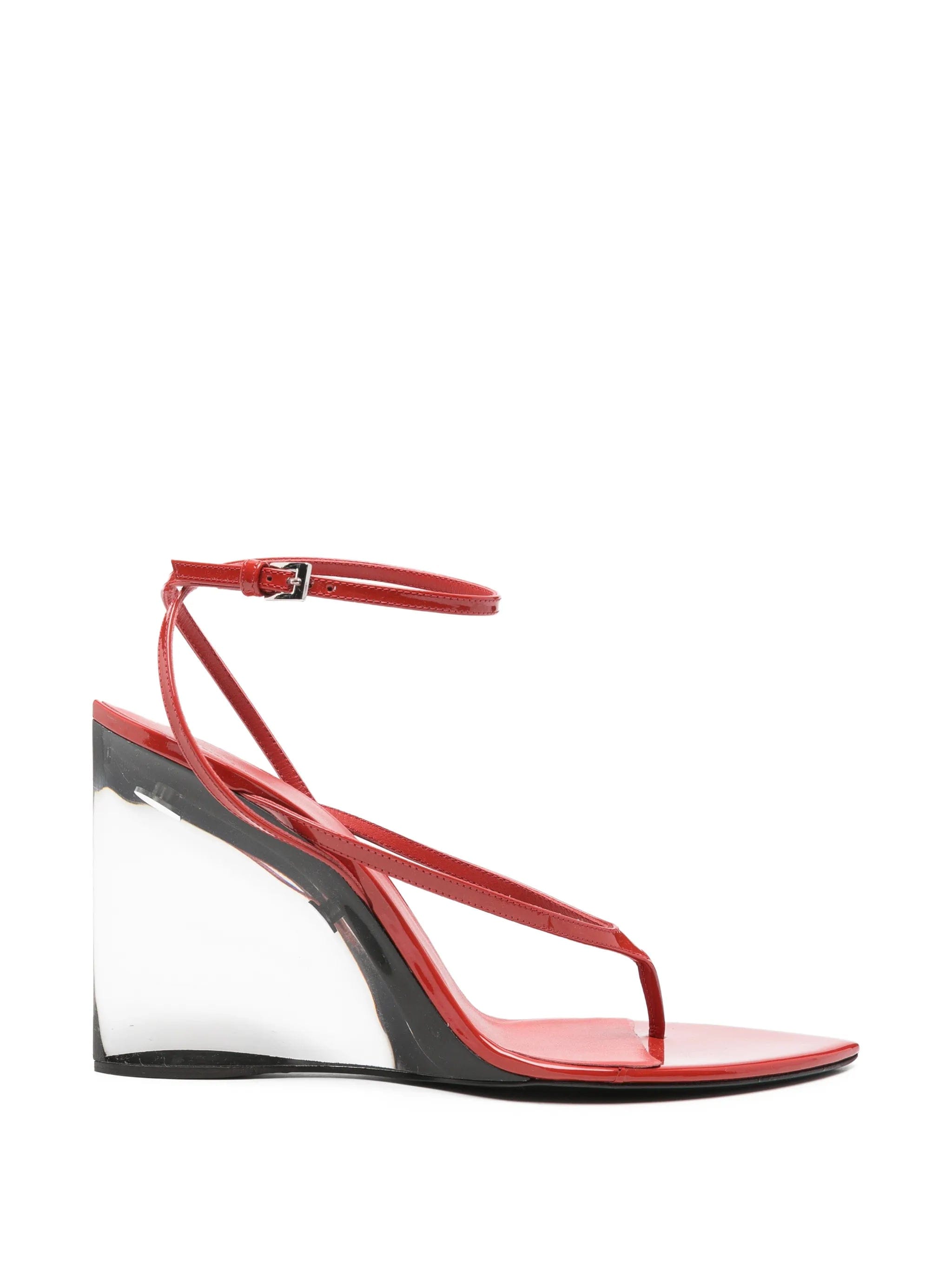 Alaïa leather wedge sandals