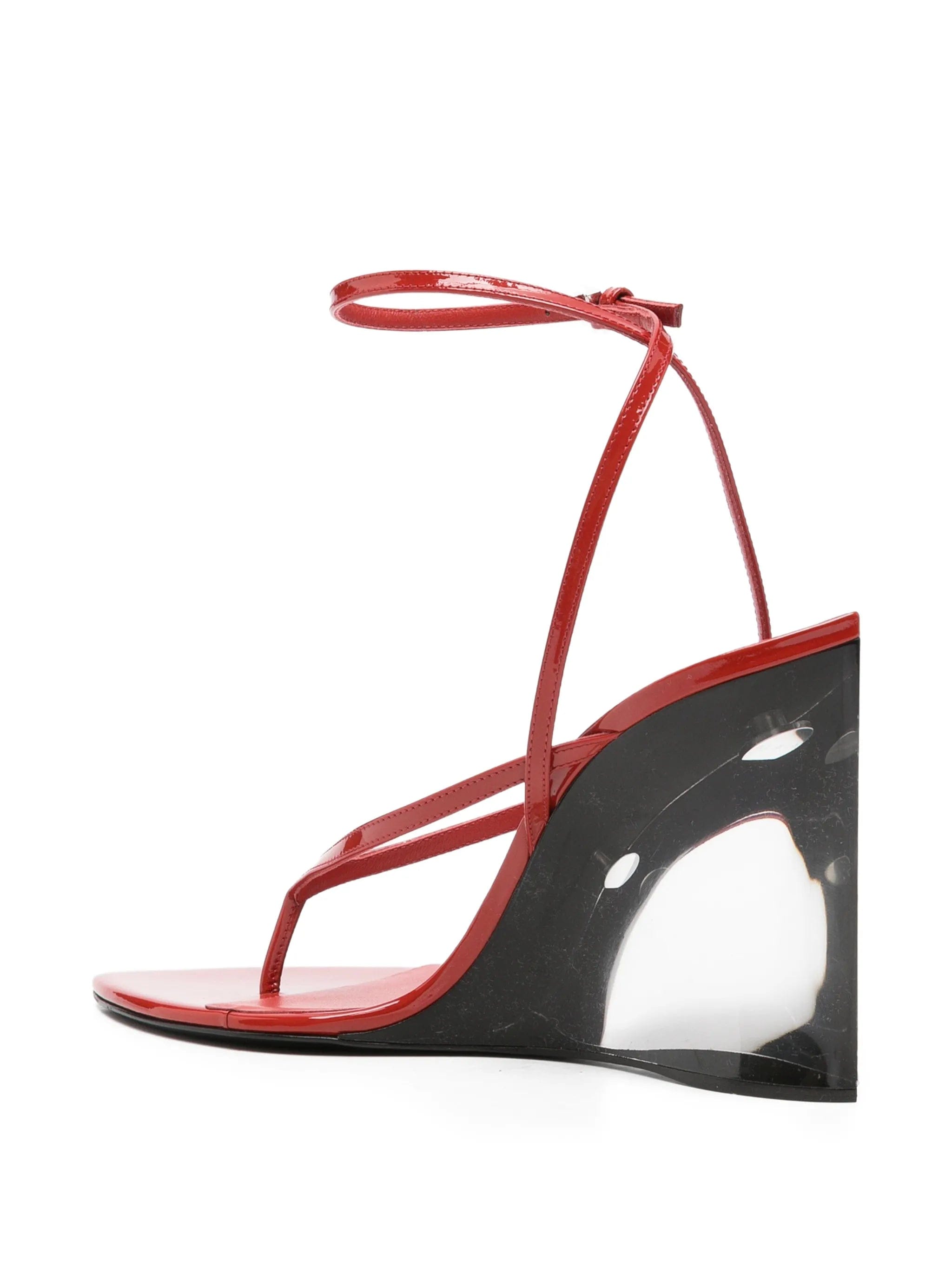 Alaïa leather wedge sandals