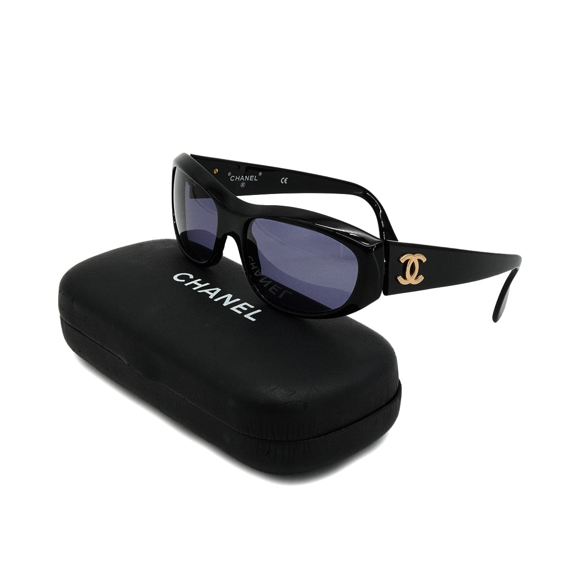 VINTAGE CHANEL COCOMARK SUNGLASSES BLACK EYEWEAR 90334277