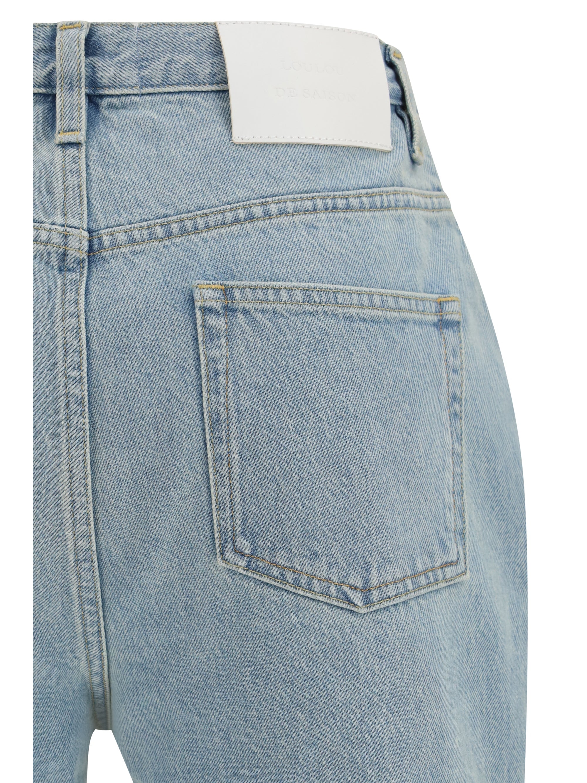 Loulou de Saison Organic Cotton Jeans — Blue