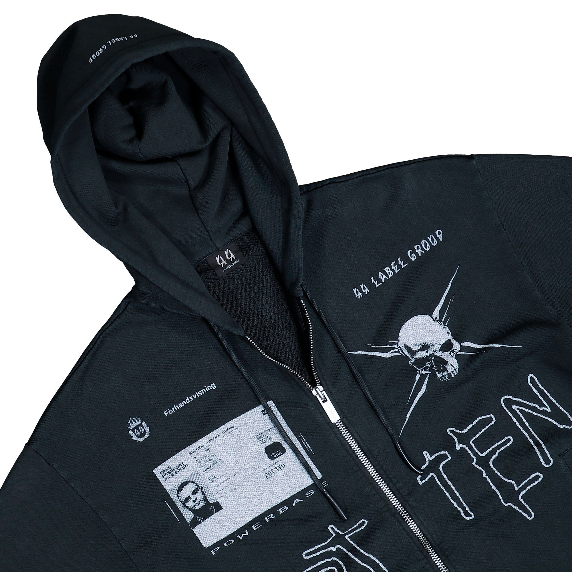 44 Label Group Raw Cut Zip Hoodie