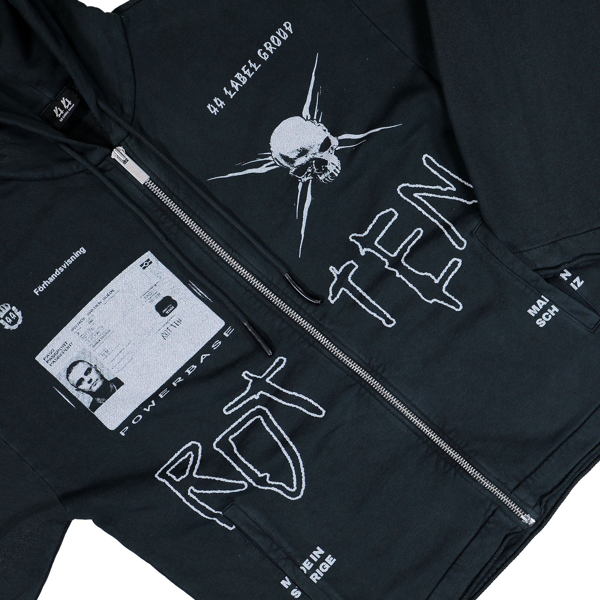 44 Label Group Raw Cut Zip Hoodie