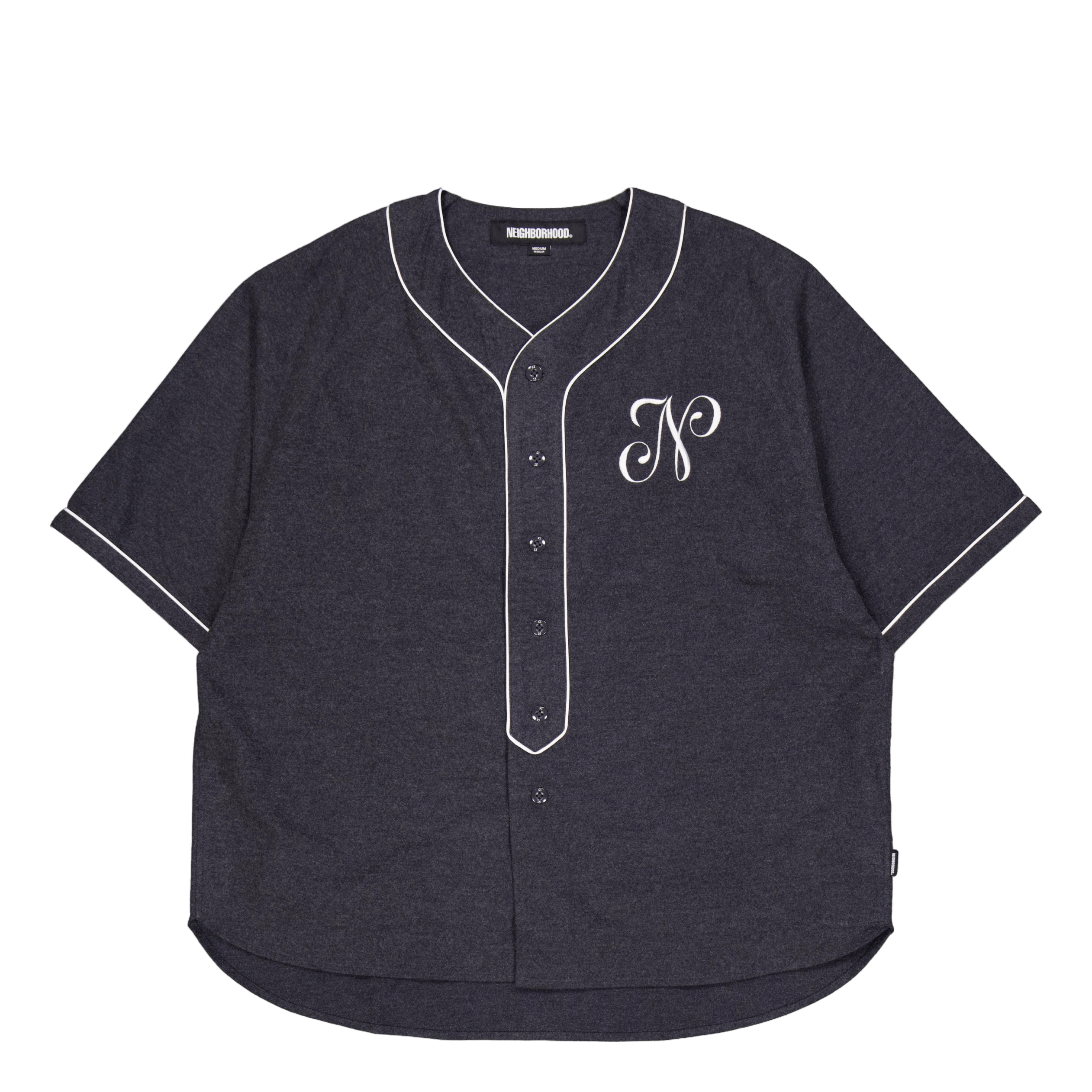 Neighborhood Baseball Shirt Ss Black