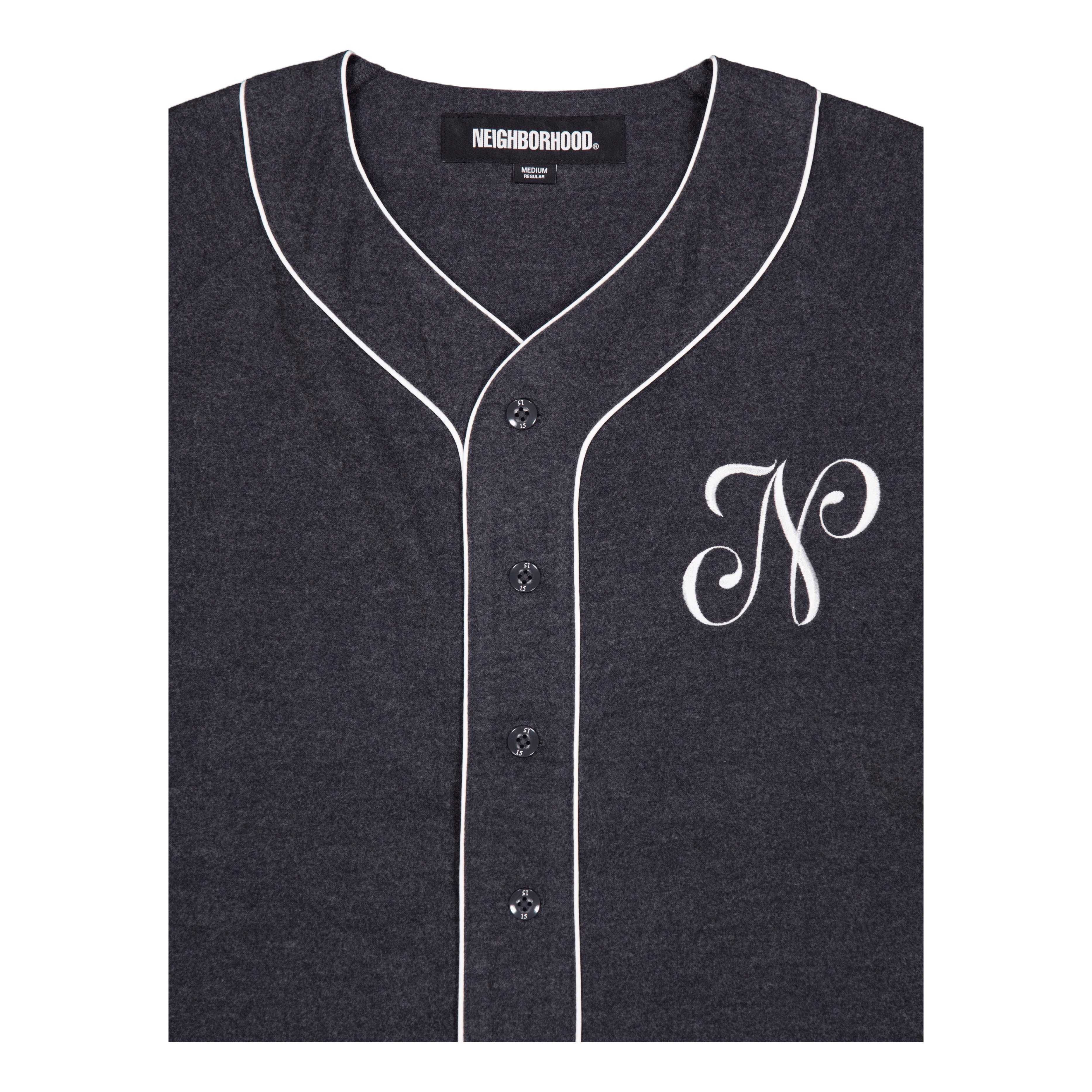 Neighborhood Baseball Shirt Ss Black