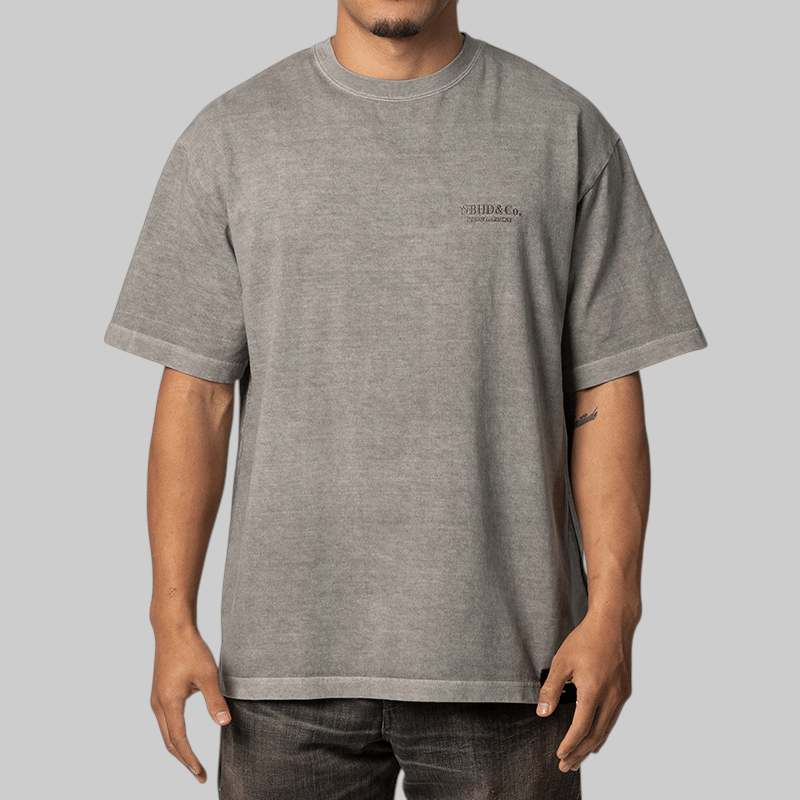 Neighborhood Pigment Dyed T - Shirt - Grey