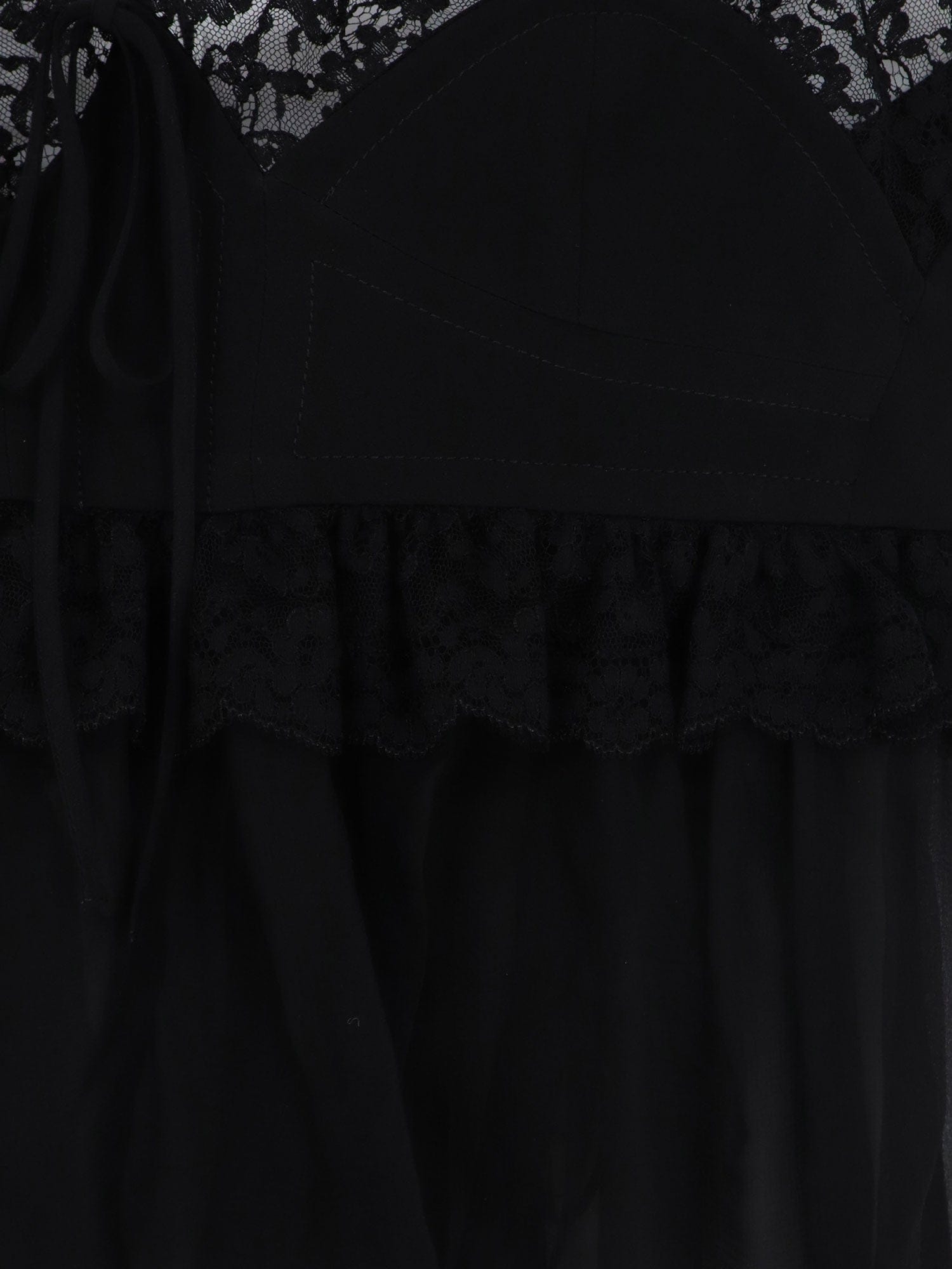 Chloe Silk top with lace profiles