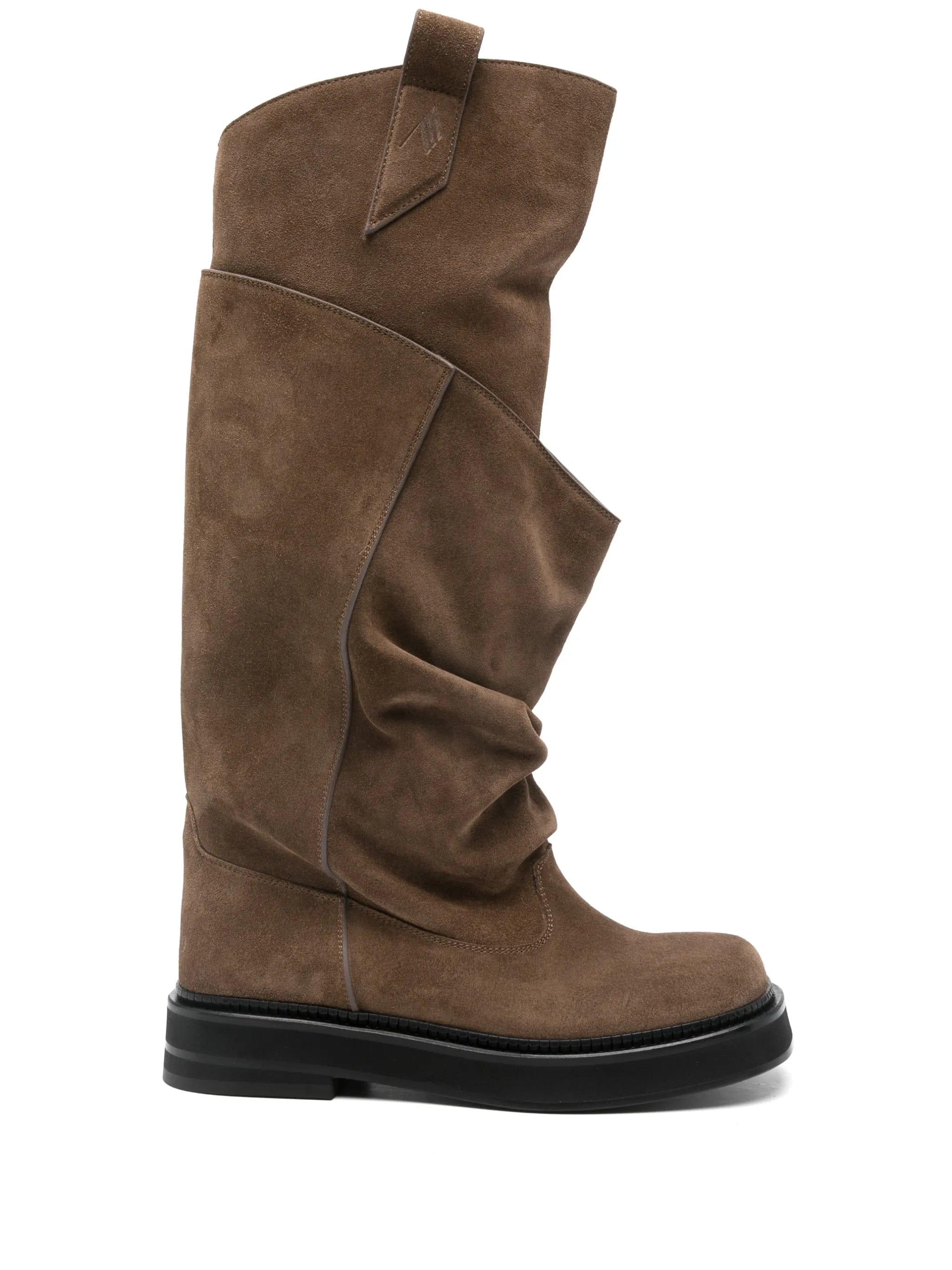 The Attico Robin Passeggiata suede knee - high boots