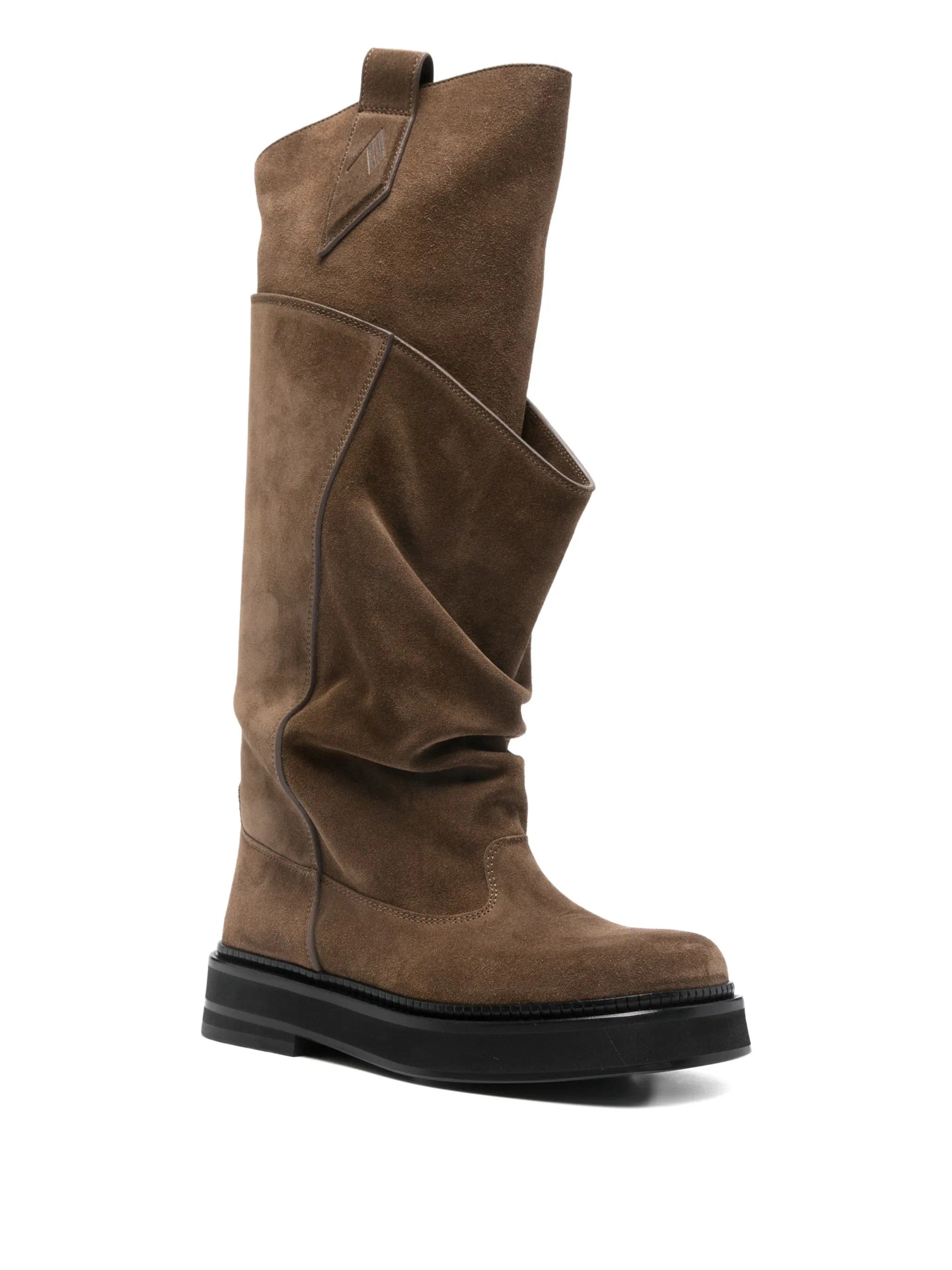 The Attico Robin Passeggiata suede knee - high boots