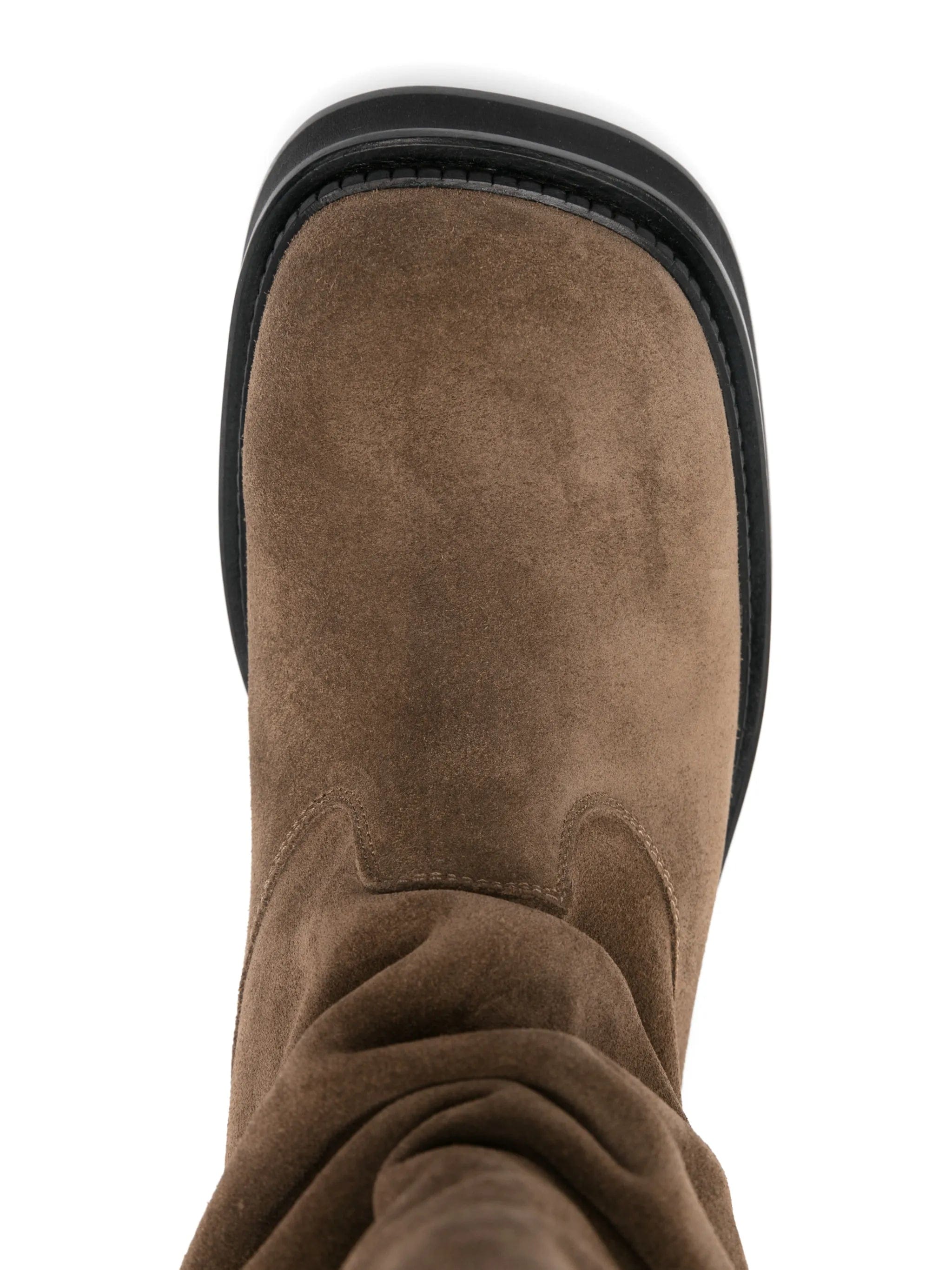 The Attico Robin Passeggiata suede knee - high boots