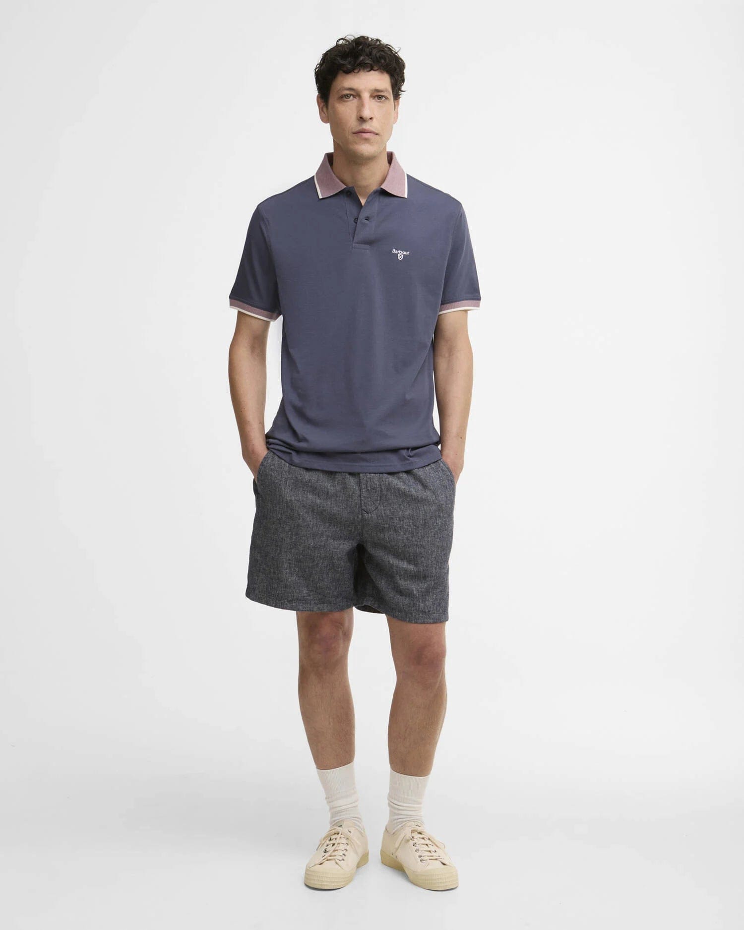 Barbour Cornsay Polo - Washed Navy
