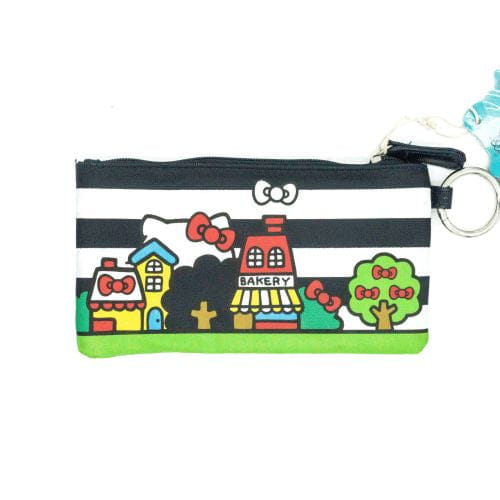Loungefly x Hello Kitty Striped Houses Zippered Pouch