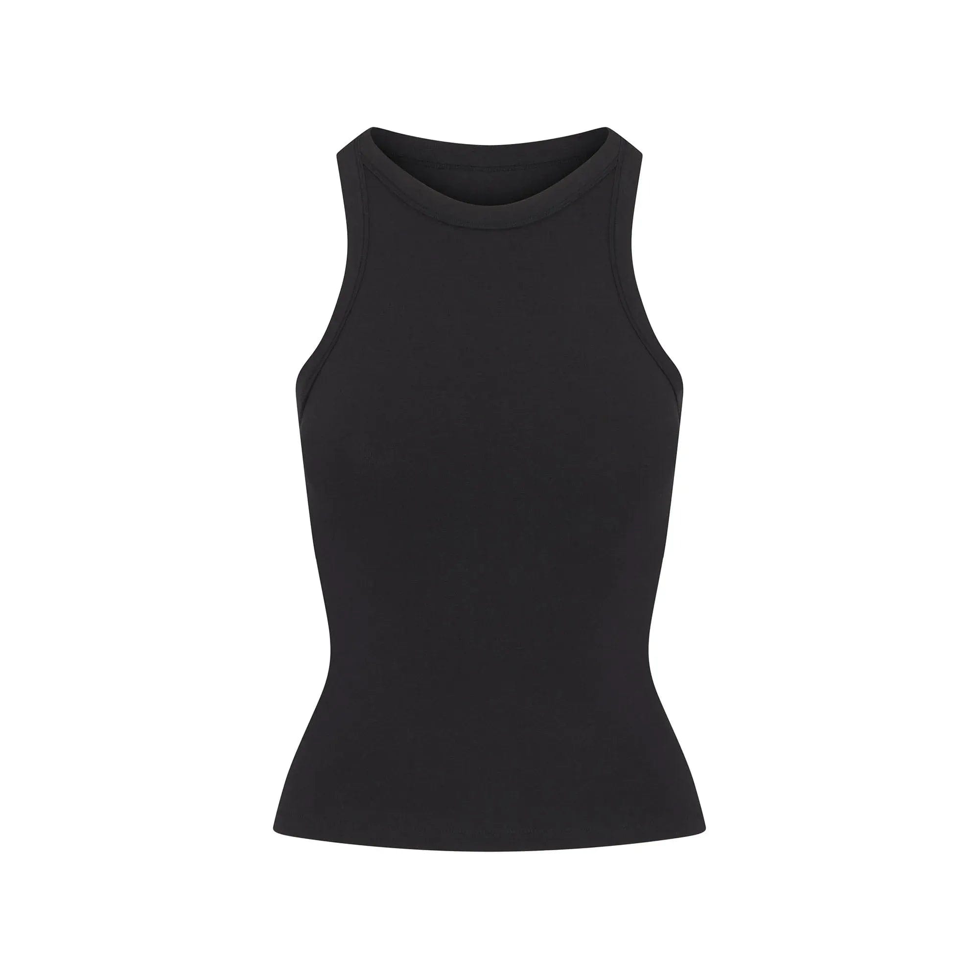 COTTON JERSEY Skims Cotton Jersey Crew Neck Tank Soot