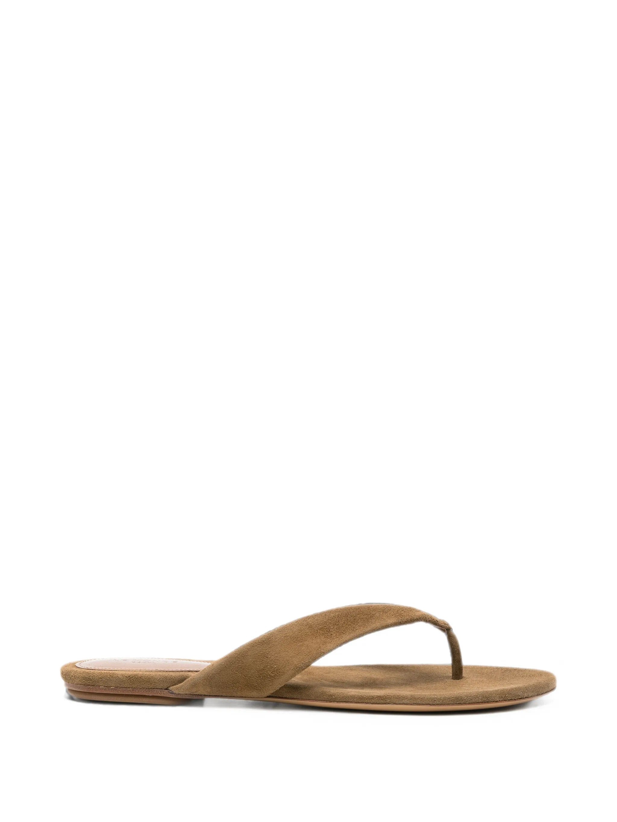 Le Monde Beryl suede thong flat sandals