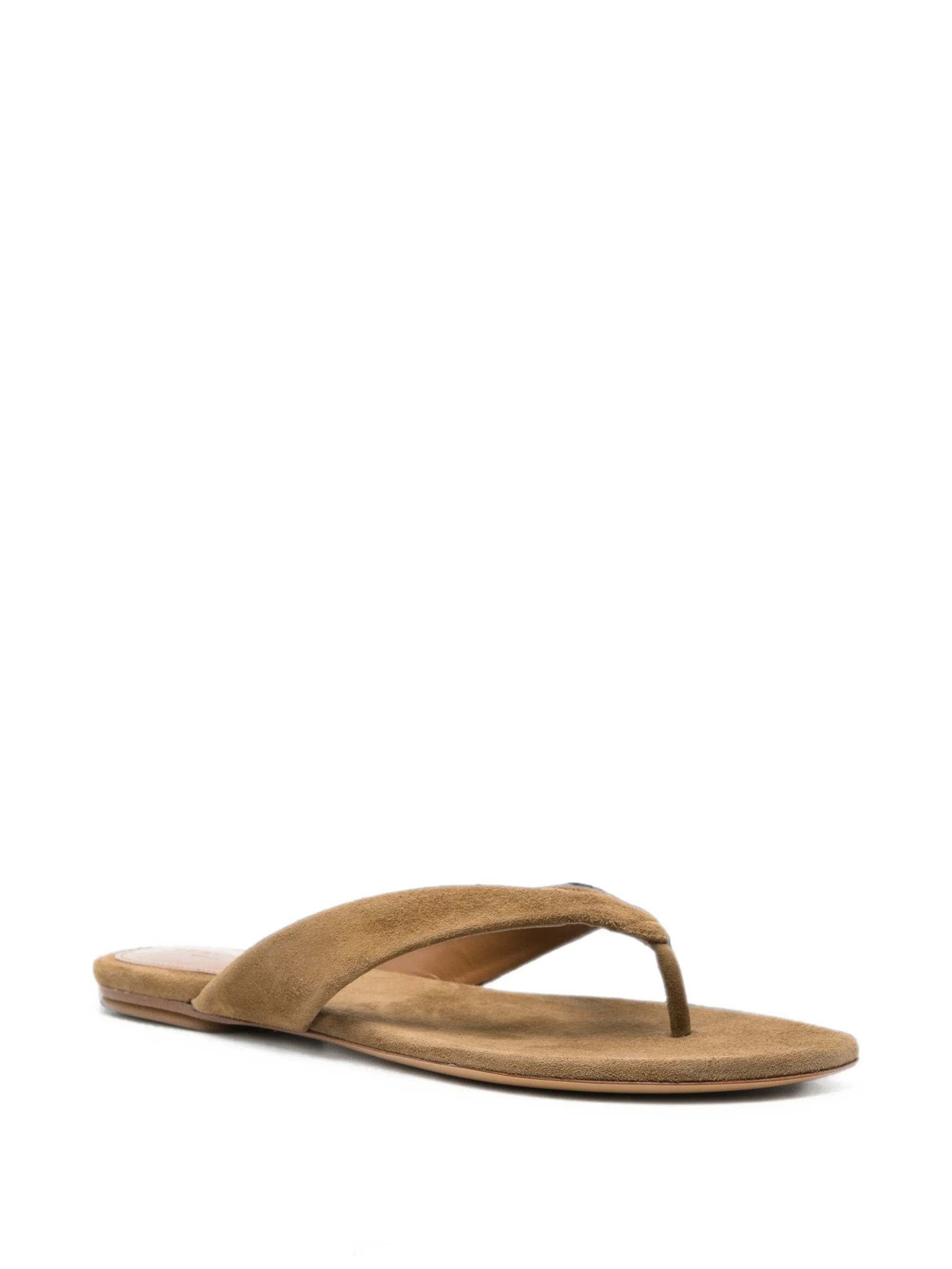 Le Monde Beryl suede thong flat sandals