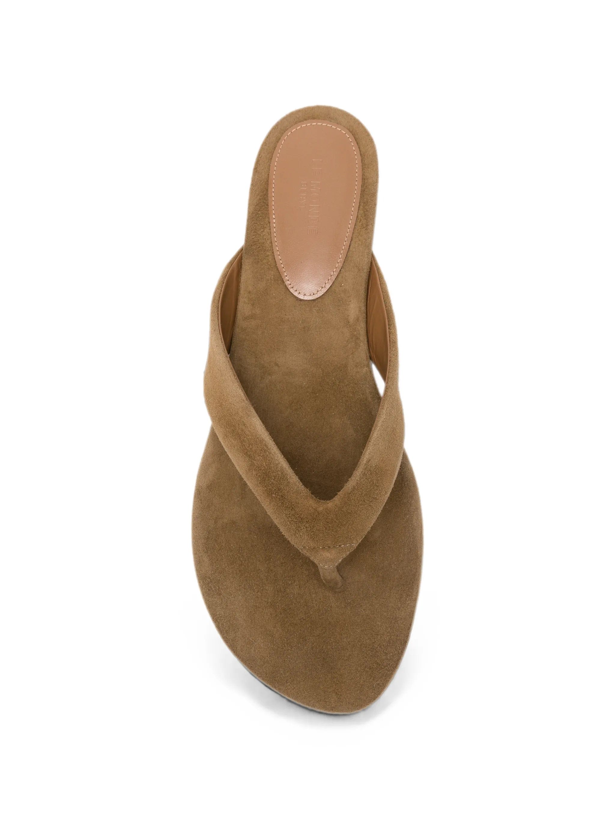 Le Monde Beryl suede thong flat sandals