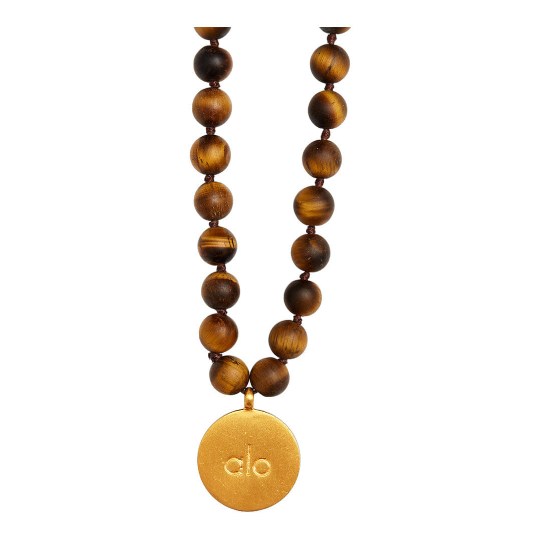 ALO Yoga alo Tiger’s Eye Mala Necklace