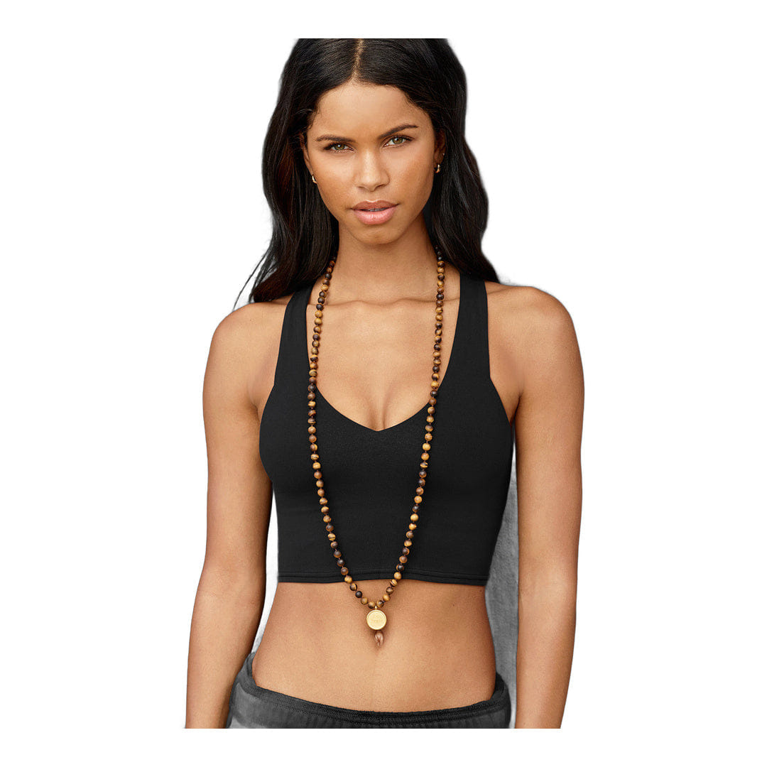 ALO Yoga alo Tiger’s Eye Mala Necklace