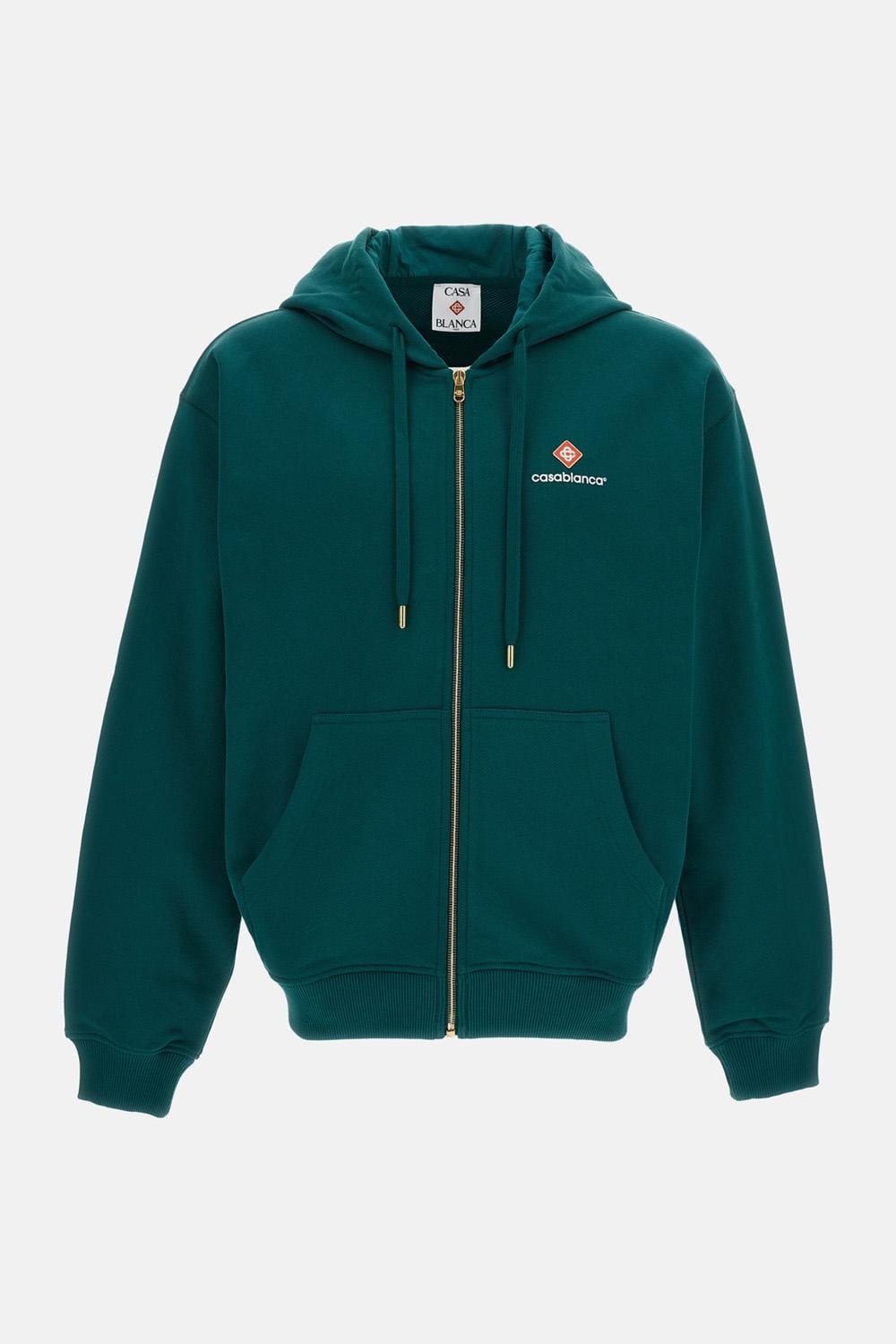 Casablanca FELPA ZIP CON CAPPUCCIO
