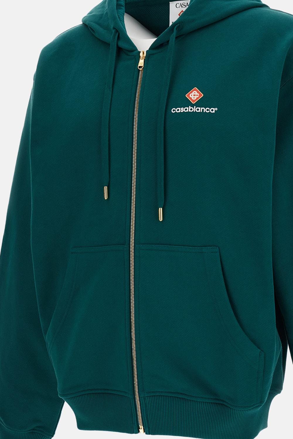 Casablanca FELPA ZIP CON CAPPUCCIO