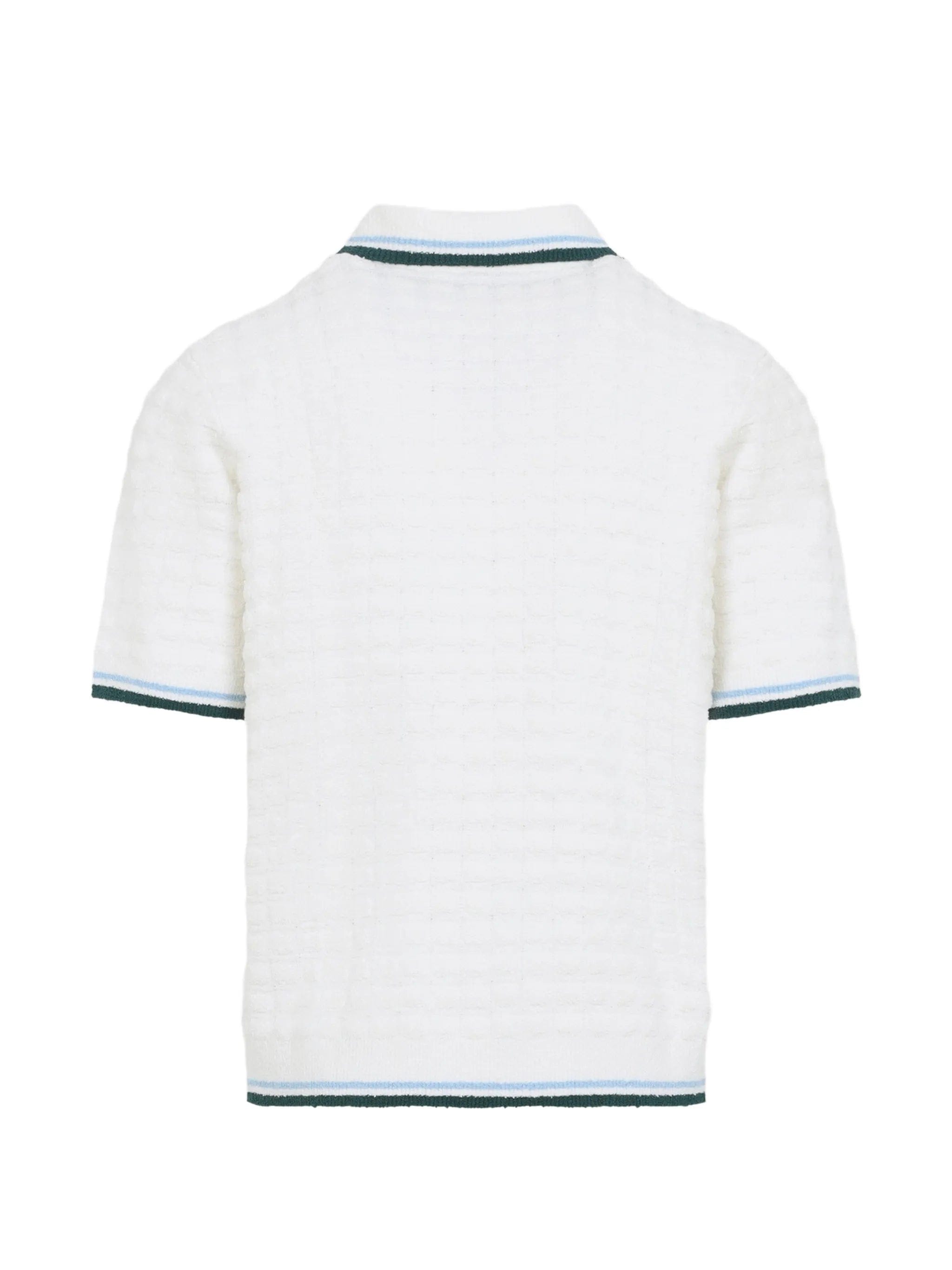 Casablanca textured - knit polo shirt